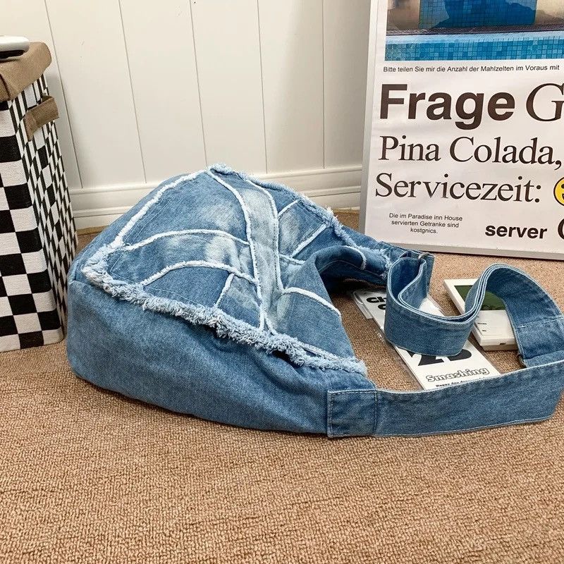 Japanese Brand Denim Crossbody Bag Size ONE SIZE - 4 Thumbnail