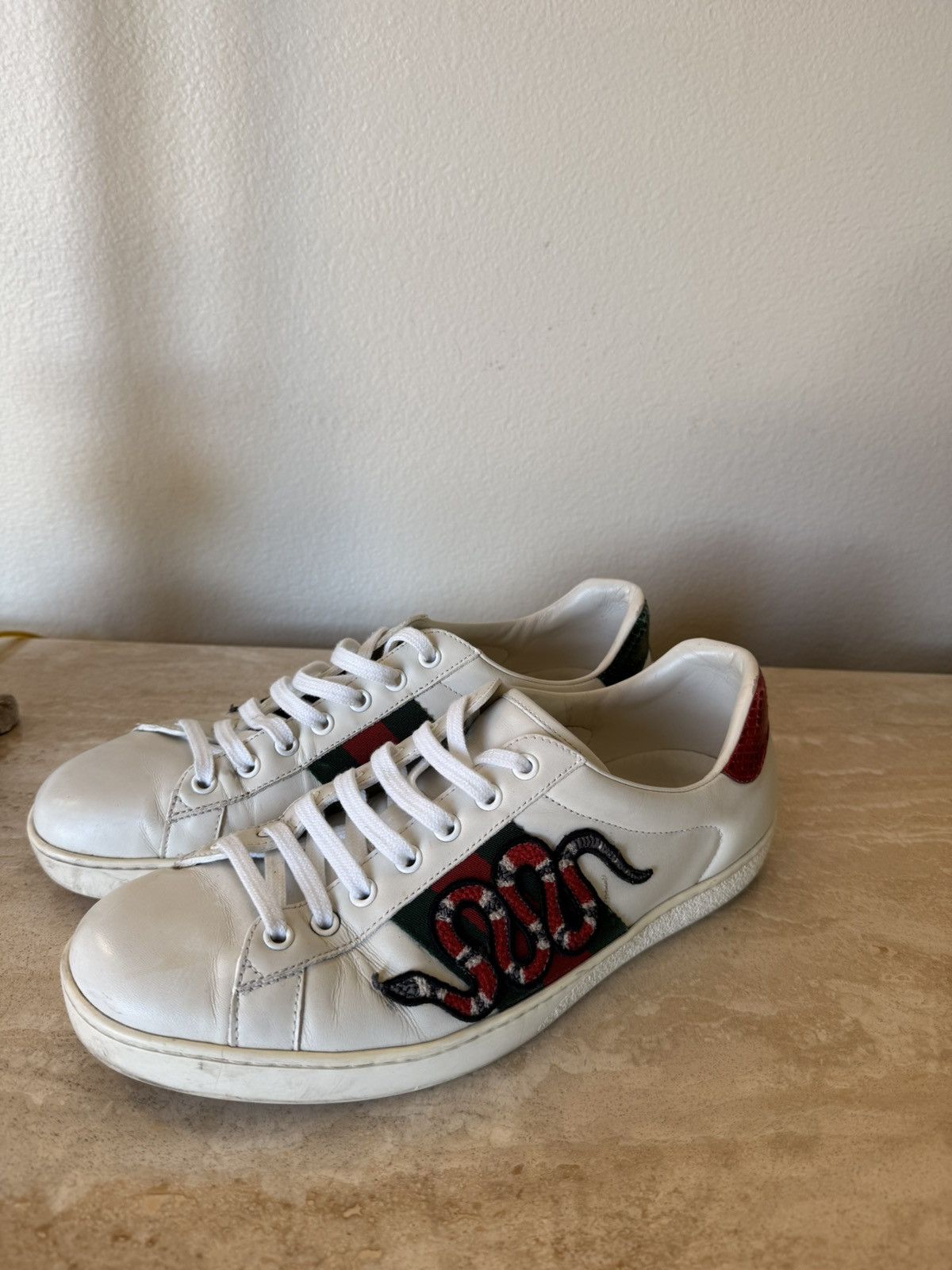 Gucci Gucci Ace Embroidered Sneakers Size US 8.5 / EU 41-42 - 4 Thumbnail