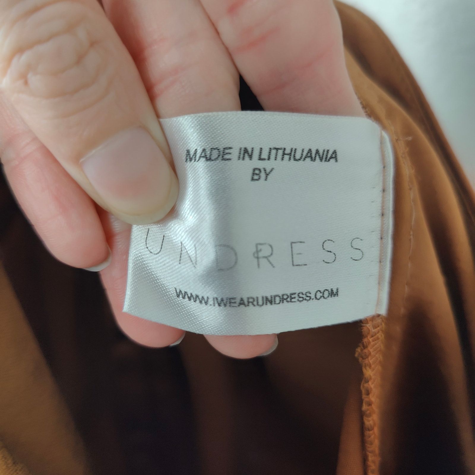 J.Crew Undress Paula Tawny Brown Cocktail Midi Dress Womens Large Size L / US 10 / IT 46 - 7 Thumbnail