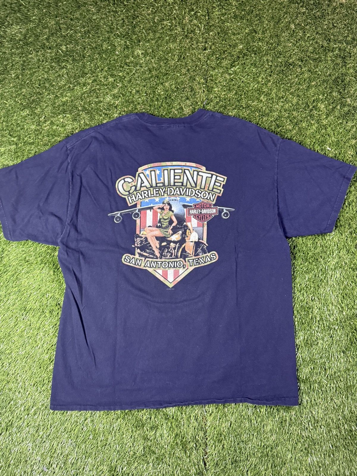 Harley Davidson Vintage Y2k Harley Davidson Skull Biker Texas Graphic Tee Size US XXL / EU 58 / 5 - 2 Thumbnail