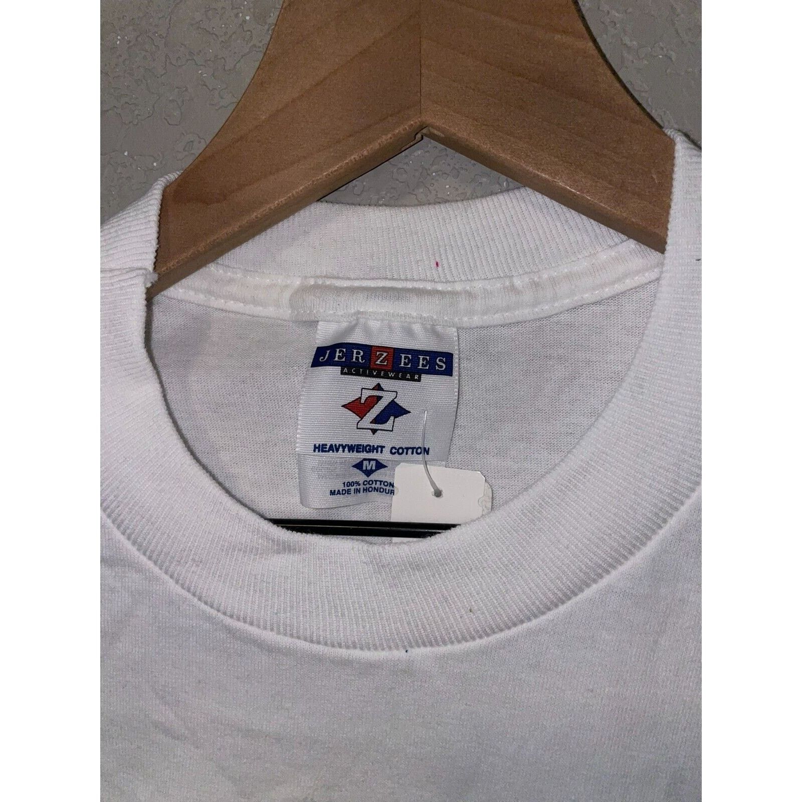 Jerzees Vintage Amish Country Anvil USA Graphic White M Shirt 1990s Size US M / EU 48-50 / 2 - 3 Thumbnail