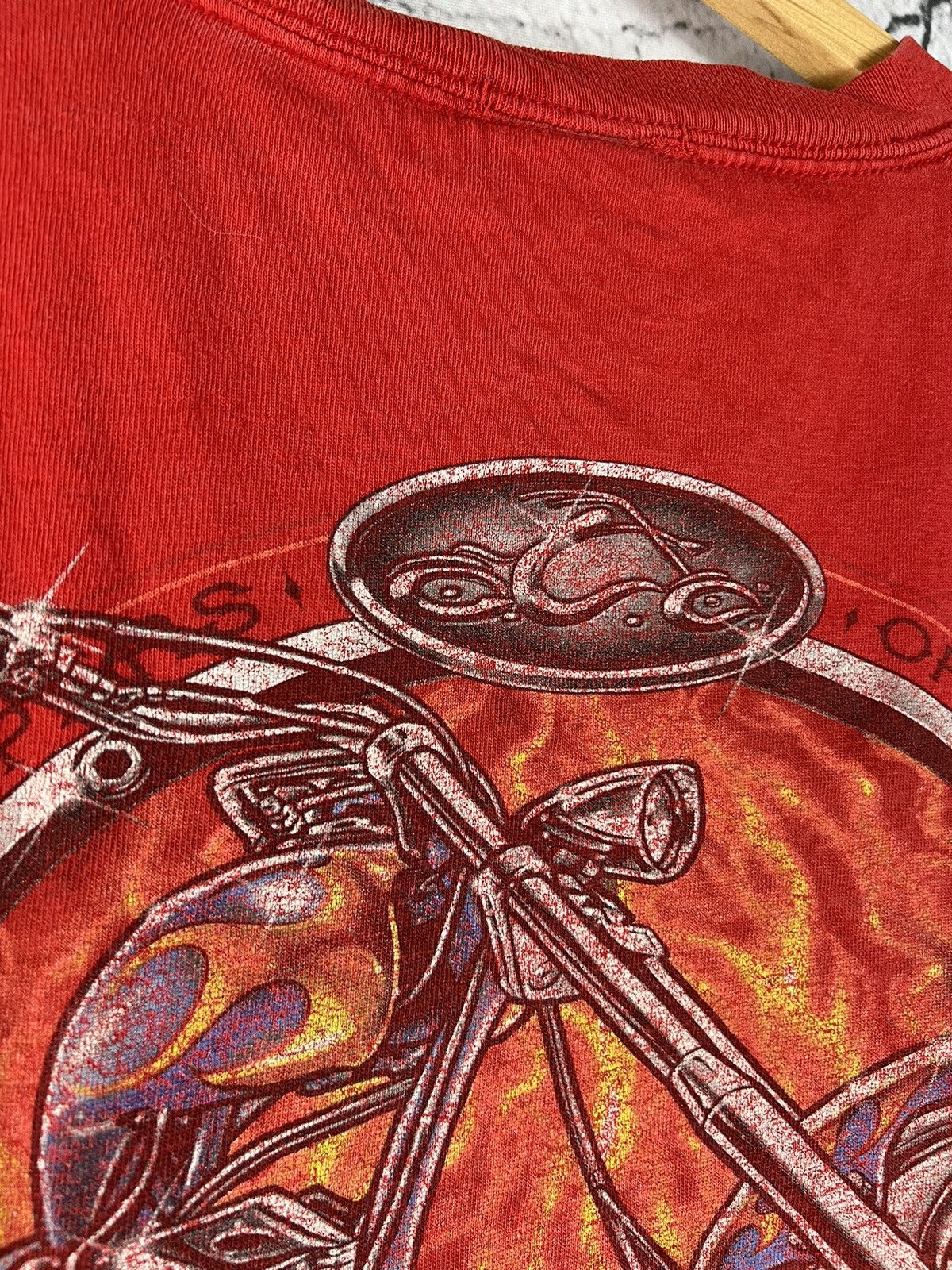Japanese Brand Vintage Y2K Orange boxy County Choppers sword Graphic Tee Size US XL / EU 56 / 4 - 4 Thumbnail
