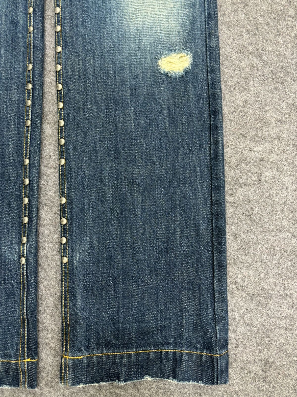 Japanese Brand 💥Designer💥Vintage Rodano Studded Distressed Denim F549 Size US 34 / EU 50 - 7 Thumbnail