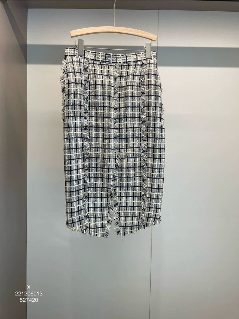 Thom Browne Quilts woolen cotton half skirt
