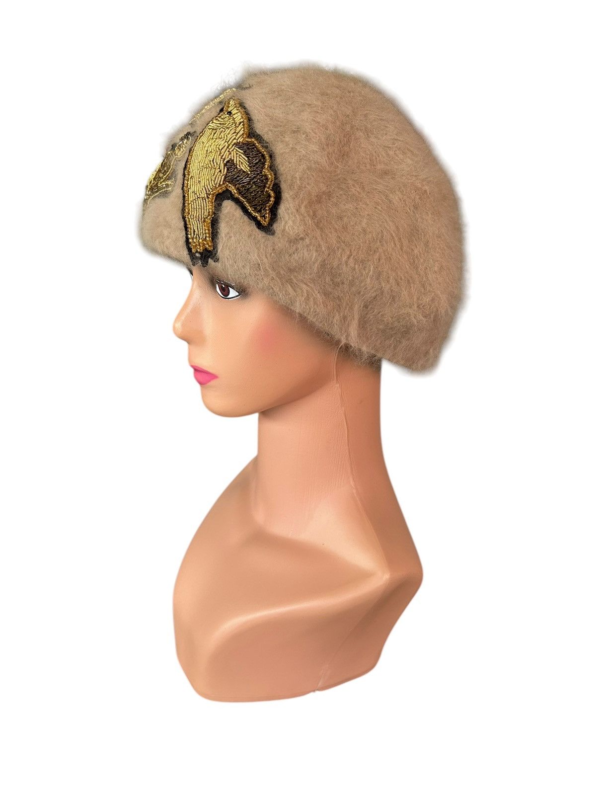 Japanese Brand × Kapital × Vintage Made in Japan Weave Toshi Hairy Fur Big Hats Size ONE SIZE - 2 Thumbnail