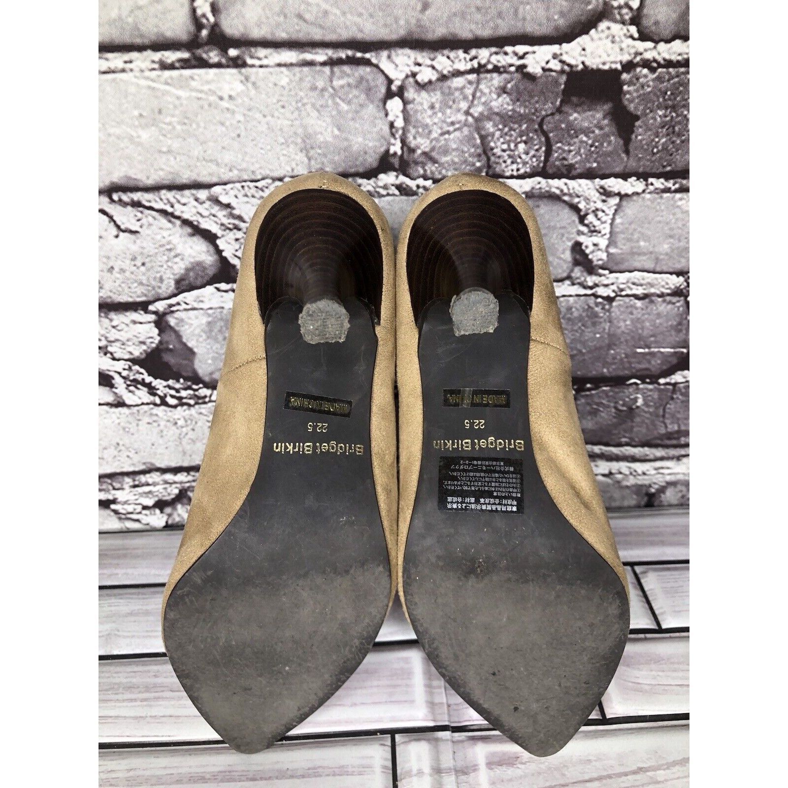 Other Bridget Birkin Brown Suede Leather Pointed Heels Women Sz 22 Size US 6 / IT 36 - 6 Thumbnail