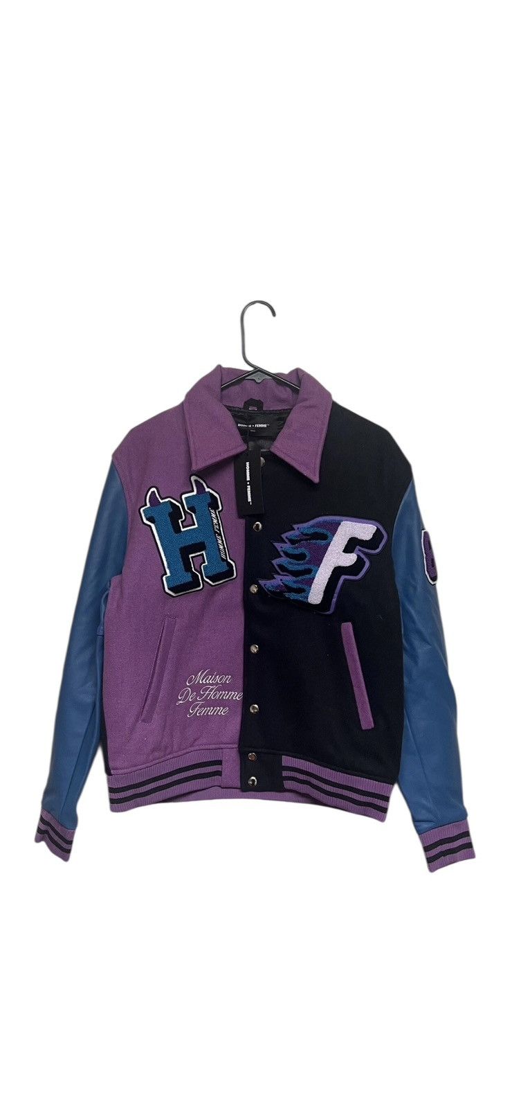 Homme + Femme La Homme Femme Small ( Fits Like Medium ) Varsity Jacket Purple Size US S / EU 44-46 / 1 - 4 Thumbnail
