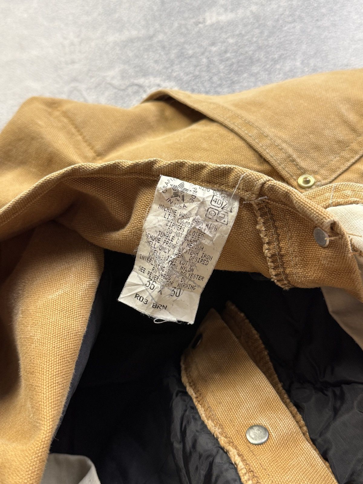 Carhartt VINTAGE Thrashed 80’s Carhartt Overalls Size US 36 / EU 52 - 11 Thumbnail