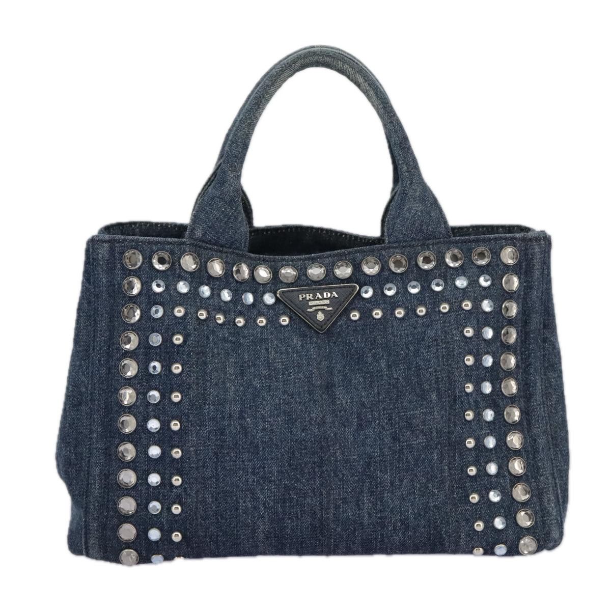 Prada Canapa Blue Denim - Jeans Handbag (Pre-Owned) Size ONE SIZE - 1 Thumbnail