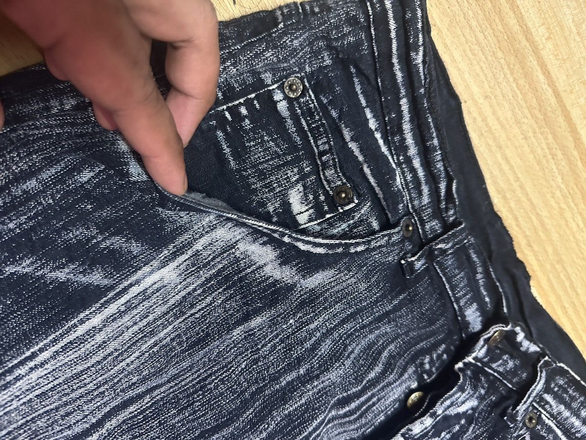 Japanese Brand Rare🔥🔥Striped Stretchable Denim Size US 31 - 12 Thumbnail