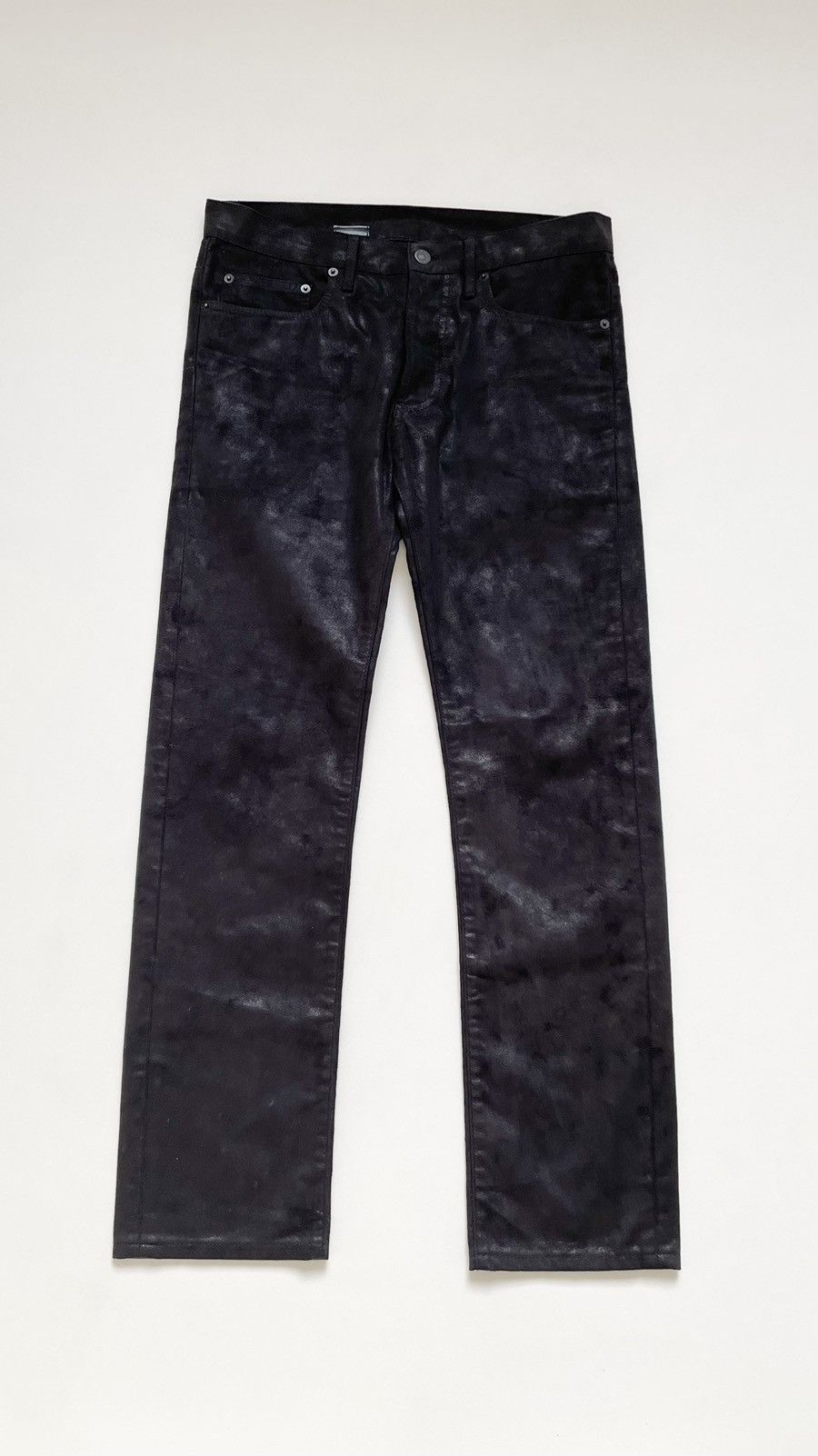 Dior A/W 08 Black Glitter Moleskin Trousers Size US 30 / EU 46 - 1 Thumbnail
