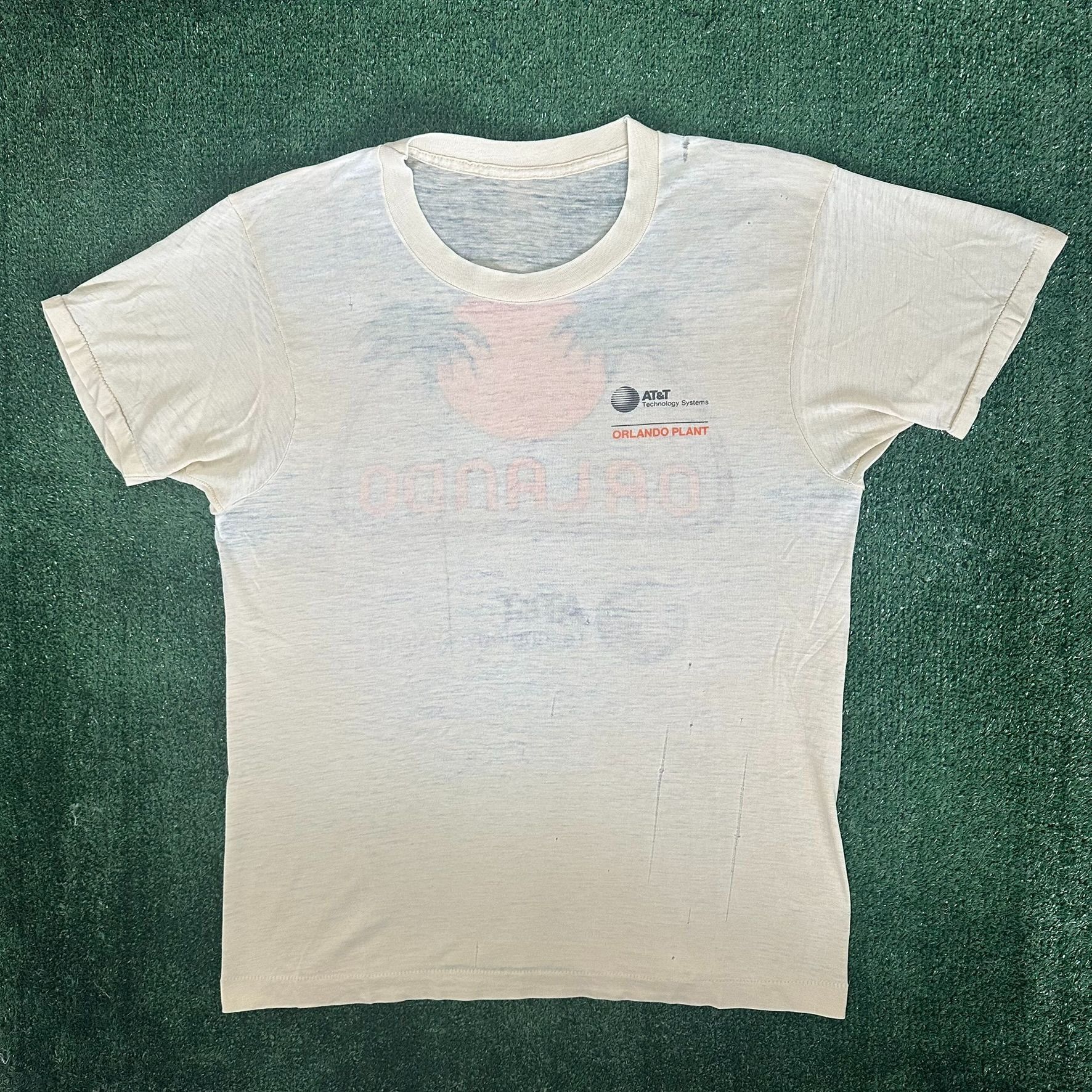 Vintage Vintage 80s Distressed AT&T Orlando T-Shirt Single Stitch Te Size US M / EU 48-50 / 2 - 4 Thumbnail