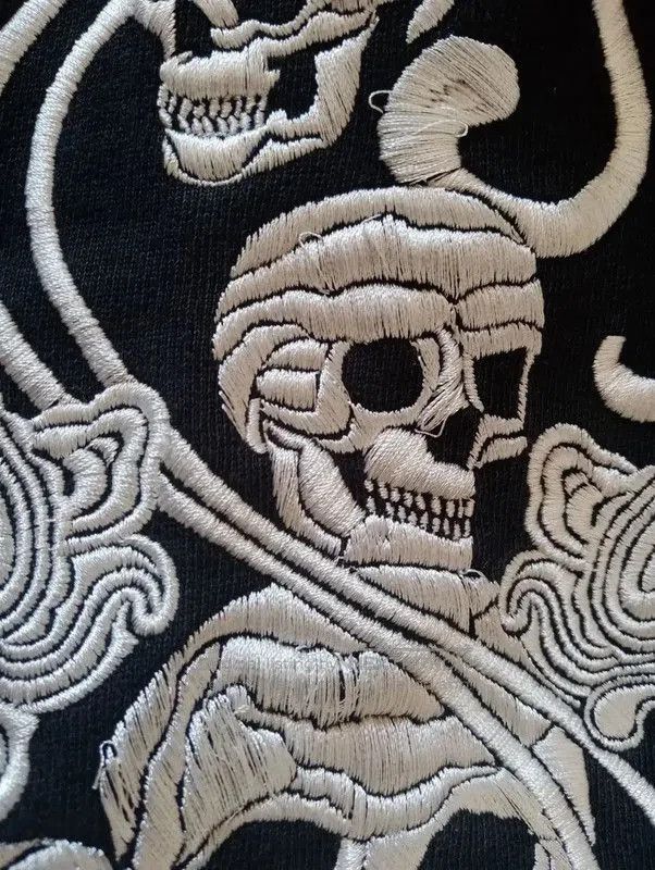 Alexander McQueen Alexander McQueen Black Cotton Embroidered Hoodie . Size US M / EU 48-50 / 2 - 4 Thumbnail