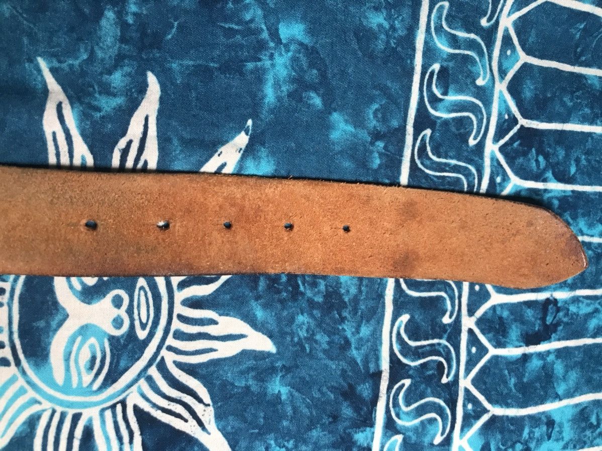Energie Vintage Leather Belt ENERGIE Y2K Size 34 - 12 Thumbnail