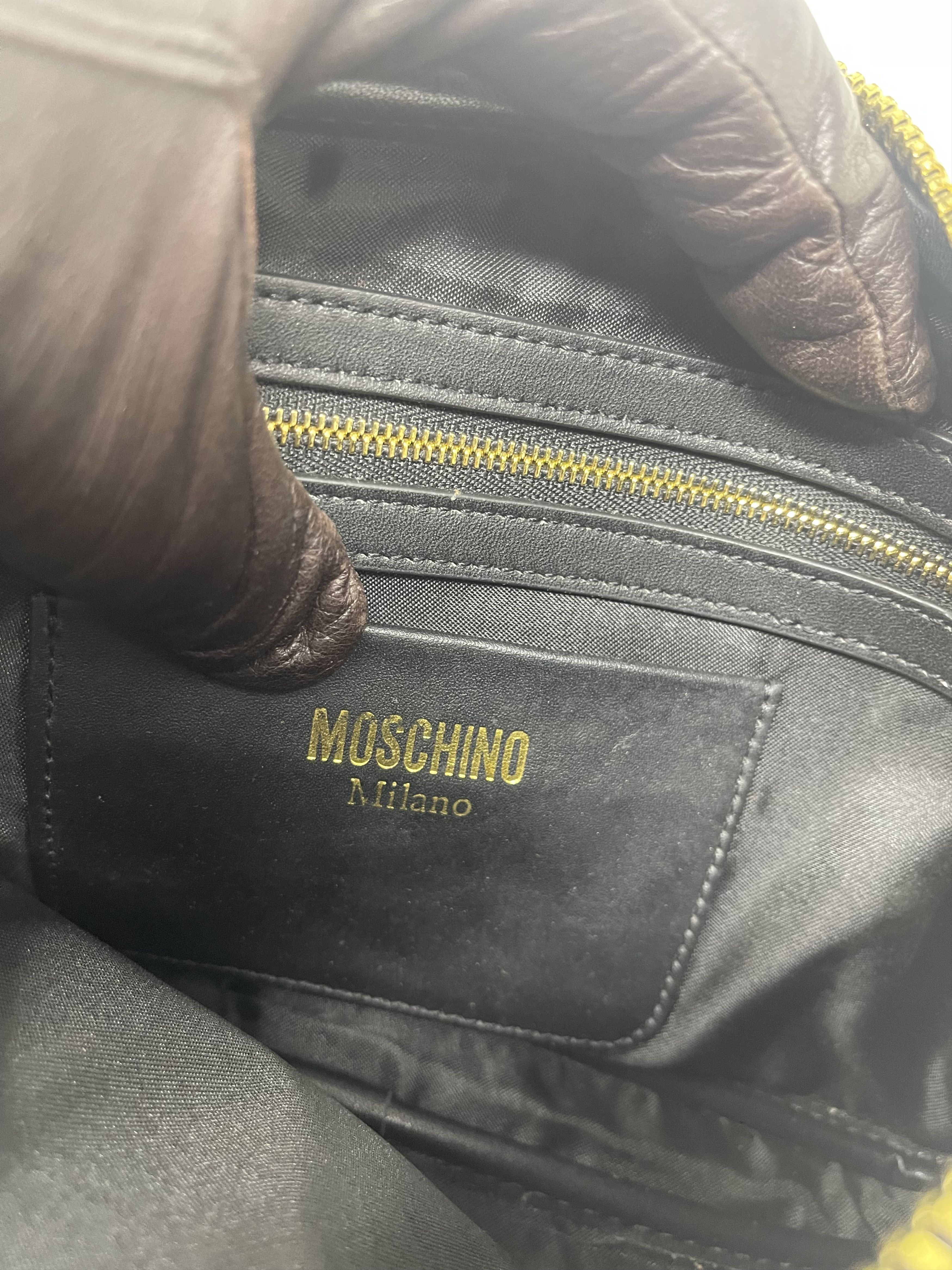 Moschino Moschino Logo Leather Sling Bag Size ONE SIZE - 4 Thumbnail