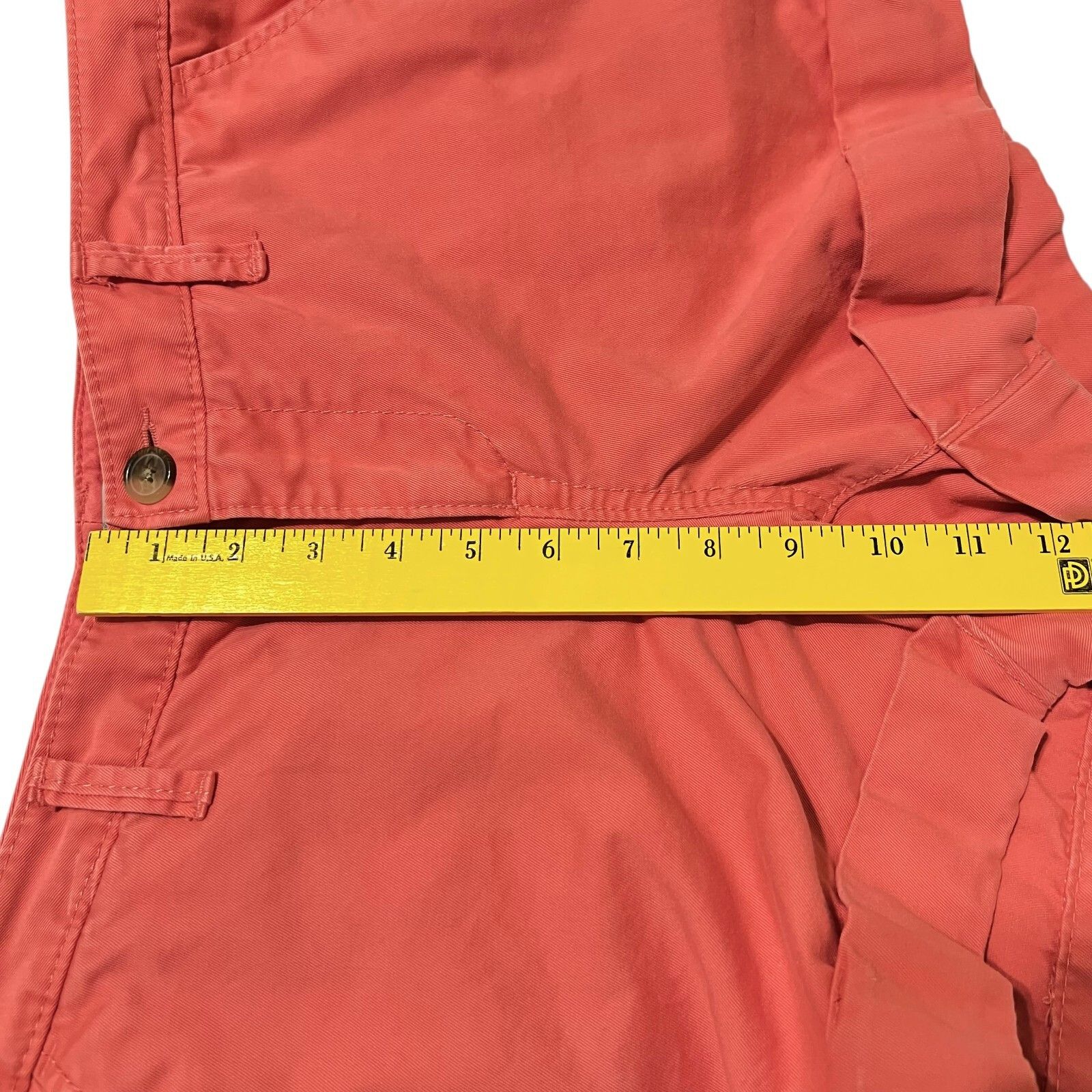 Old Navy Old Navy Women Shorts Size 12 Coral Peach Low Rise w/Cuffs I Size 36" / US 14 / IT 50 - 12 Thumbnail