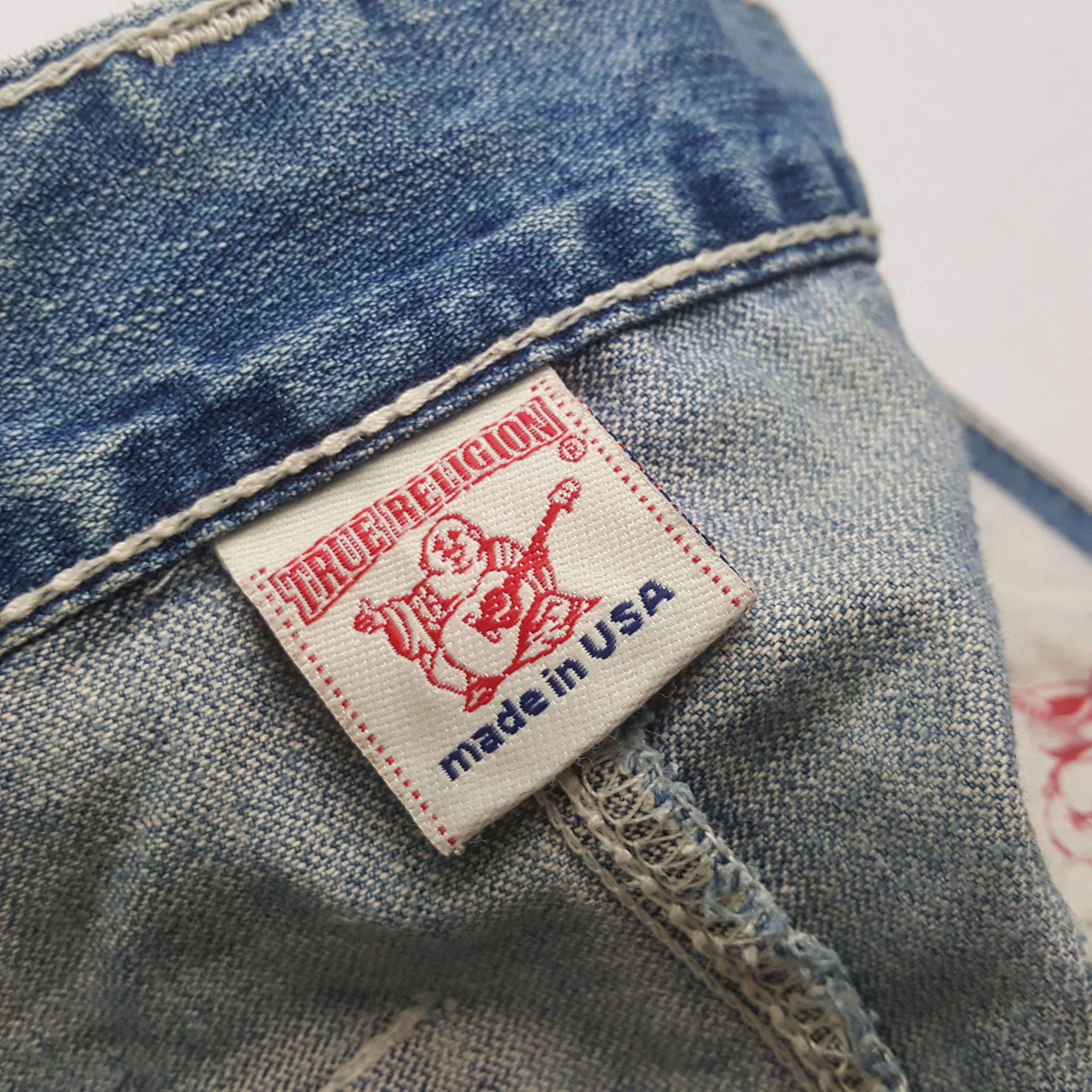 True Religion × Vintage True Religion Fashion Streetwear Style Distressed Jeans Size US 33 - 9 Thumbnail