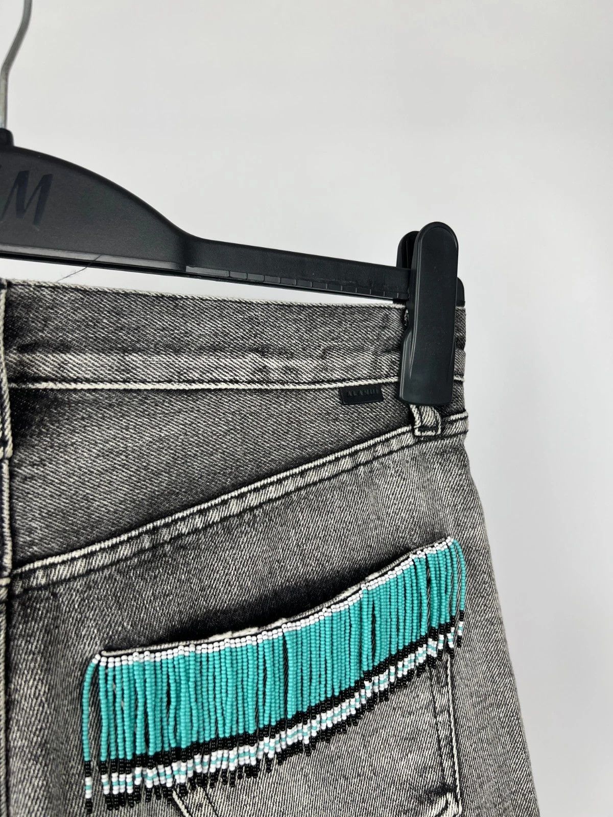 Alanui Alanui Cotton Cut-Off Embellishment Jeans Denim Shorts Size 28" / US 6 / IT 42 - 9 Thumbnail