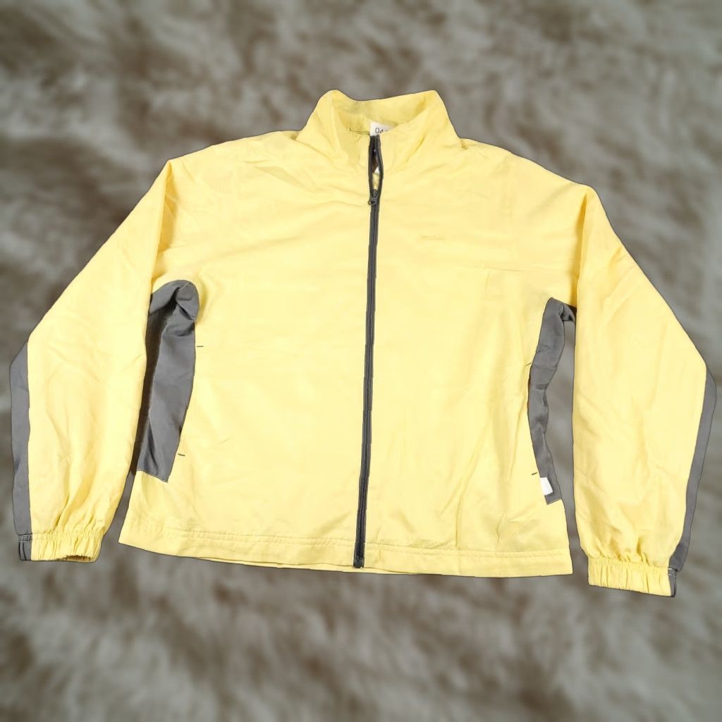 Reebok Reebok Jacket Womens Medium Windbreaker Full Zip Pockets Yellow Size S / US 4 / IT 40 - 1 Thumbnail