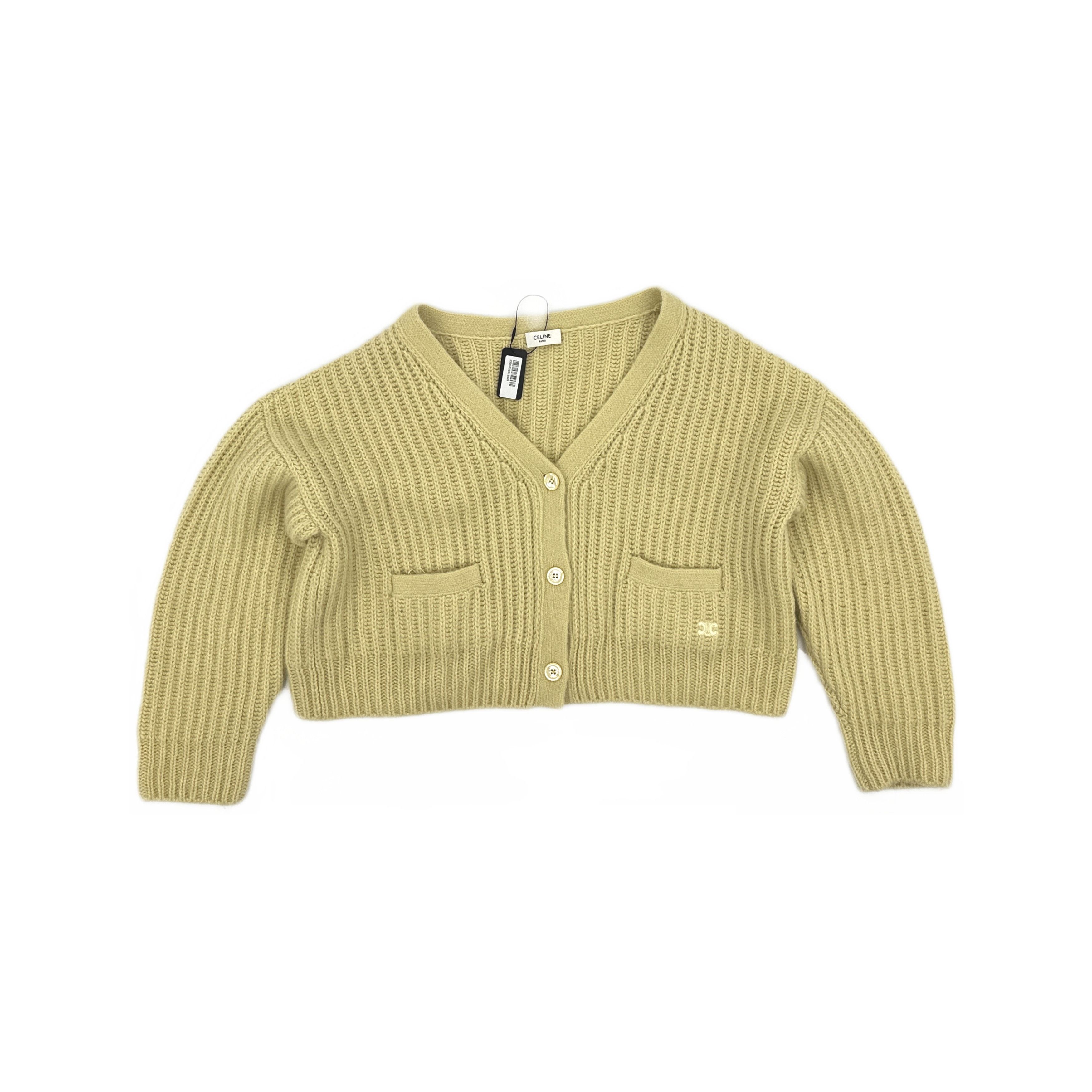 Celine Celine Ribbed Cashmere Cardigan Size S Size S / US 4 / IT 40 - 1 Thumbnail