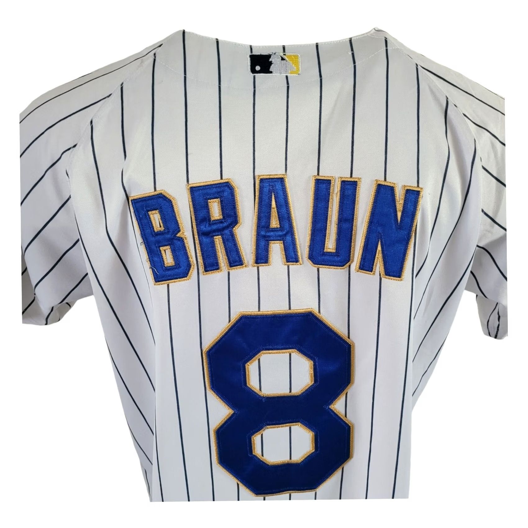 Vintage VINTAGE Majestic Milwaukee Brewers Ryan Braun 8 T-Shirt M White Short Sleeve V-Neck Mens Shirt Size US M / EU 48-50 / 2 - 7 Thumbnail