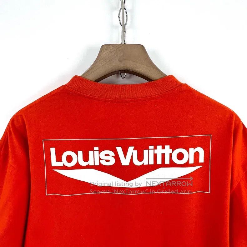 Louis Vuitton Louis Vuitton Orange wavy logo knit short sleeve T-shirt Size US M / EU 48-50 / 2 - 6 Thumbnail