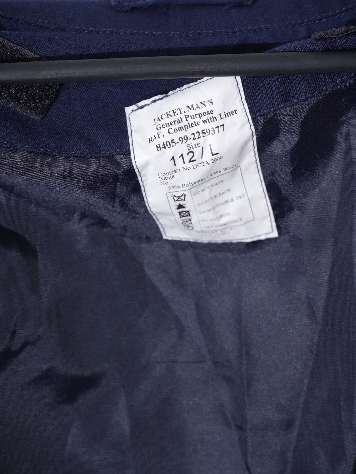 Vintage RAF Aircrew GENERAL PURPOSE Quilting Liner JACKET Size US L / EU 52-54 / 3 - 6 Thumbnail