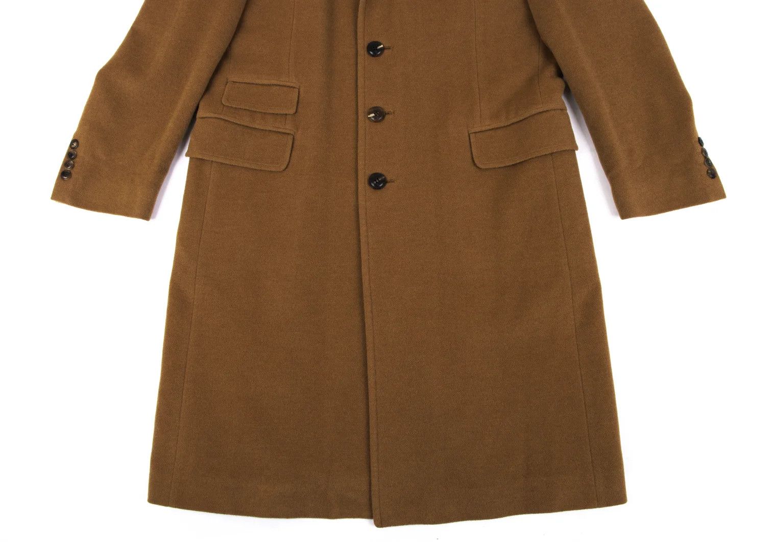 Jean Paul Gaultier Wool Melton Chester Coat in Camel, Size 48 Size US M / EU 48-50 / 2 - 11 Thumbnail