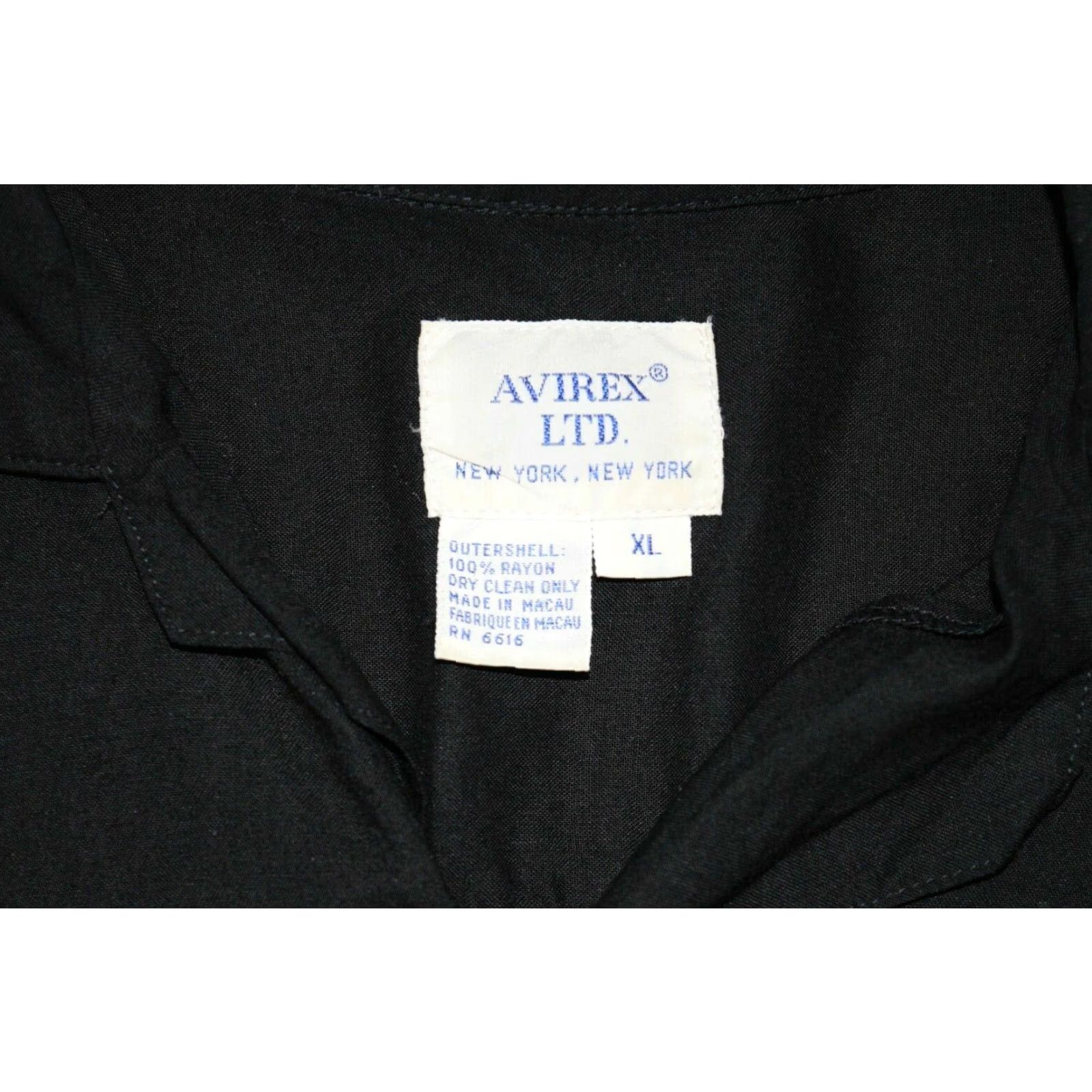 Avirex VINTAGE Avirex Combat Aviation Shirt AIR CAVALRY VIETNAM US DIVISION XL Black Button-Up Camp Collar Men’s Shirt Size US XL / EU 56 / 4 - 4 Thumbnail
