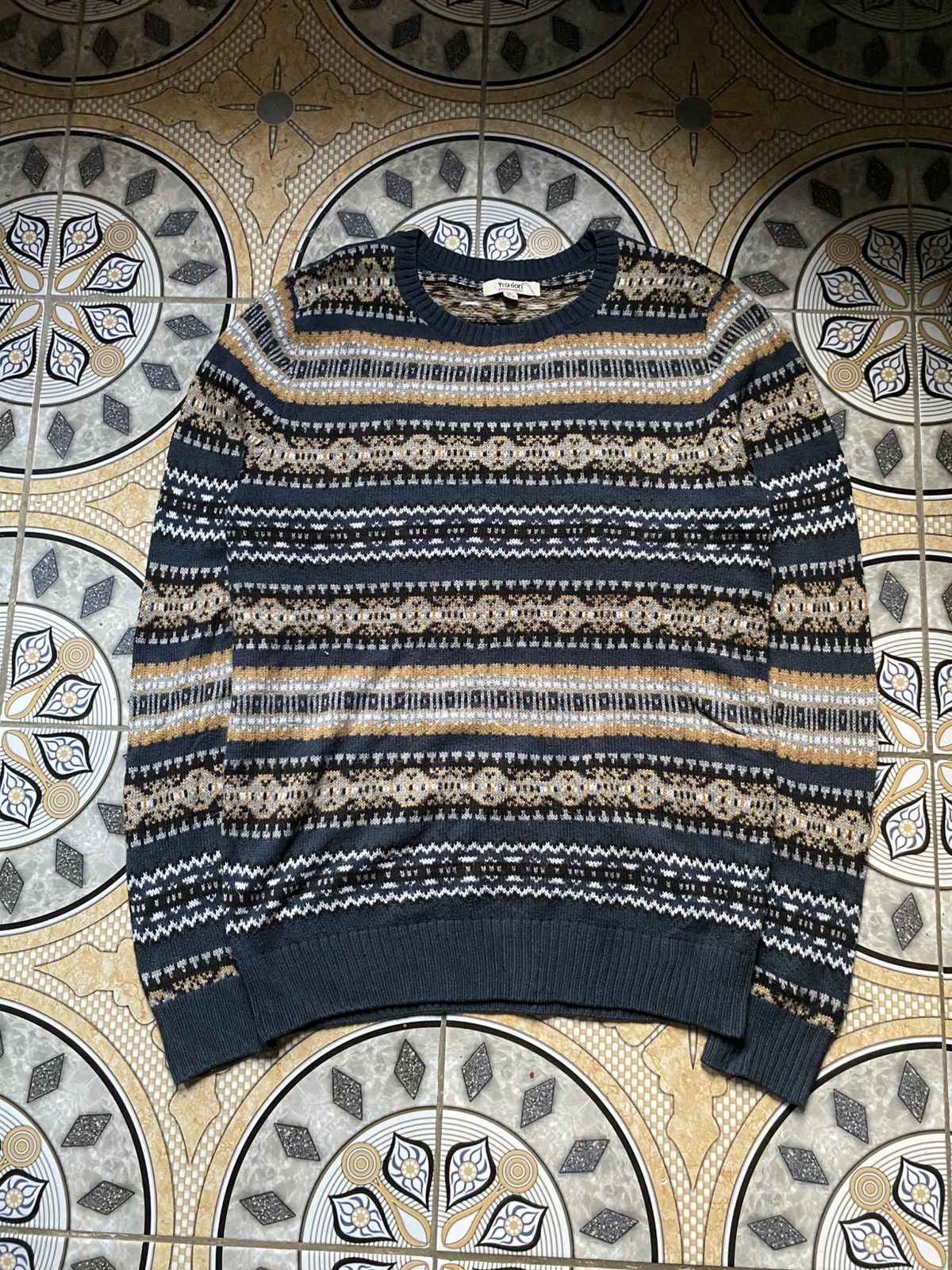 Other Vintage 90's Aesthetic Nordic Knitwear Sweater(Grandpa knit) Size US M / EU 48-50 / 2 - 1 Thumbnail