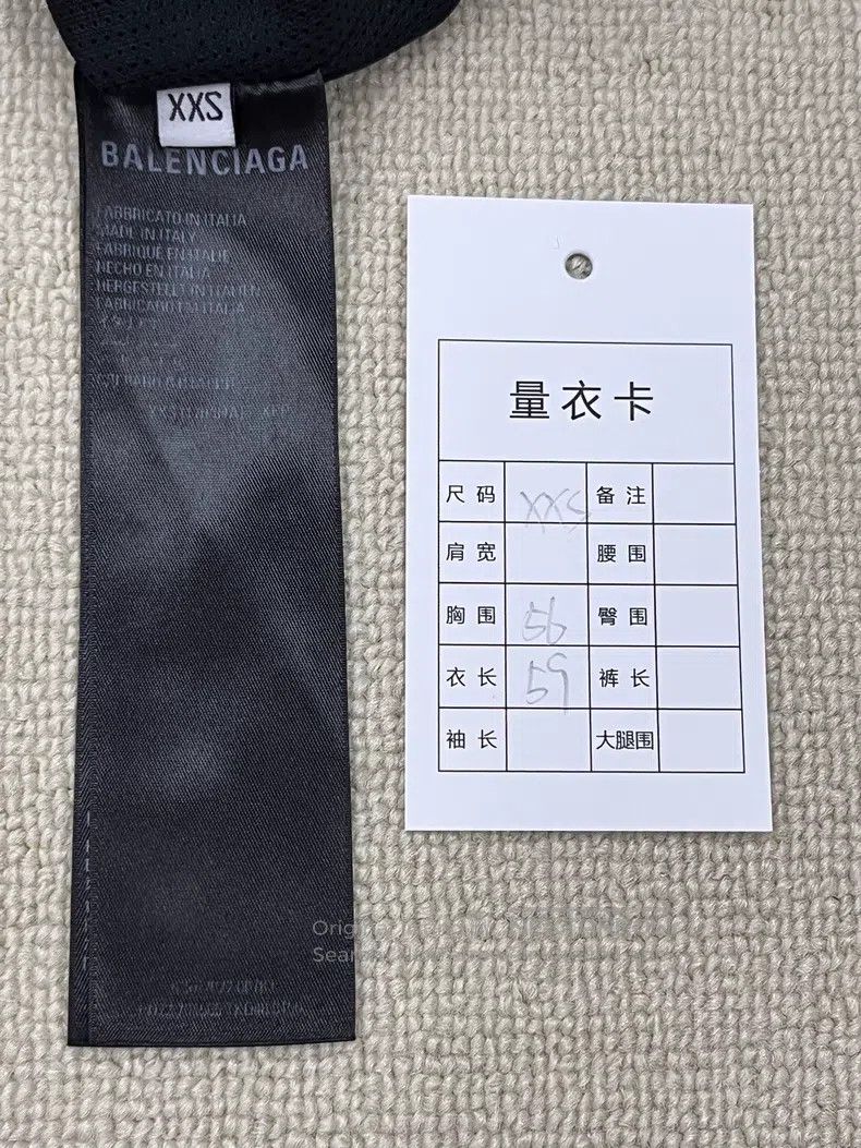 Balenciaga Balenciaga Solid Color徽标 Logo Printed Zip-Up Stand Collar Size US XXS / EU 40 - 4 Thumbnail