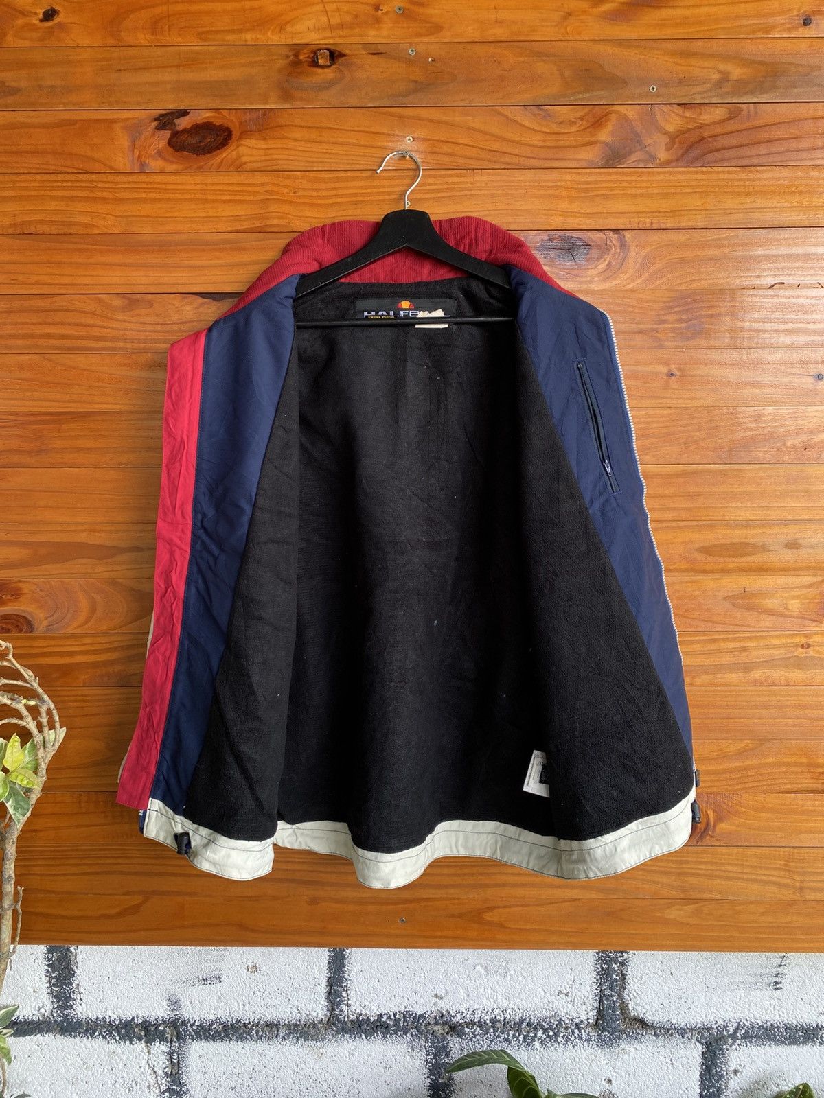 Ellesse × Goldwin Vintage Ellesse Halfball Hooded Jacket Navy White Red Jacket Size US S / EU 44-46 / 1 - 13 Thumbnail