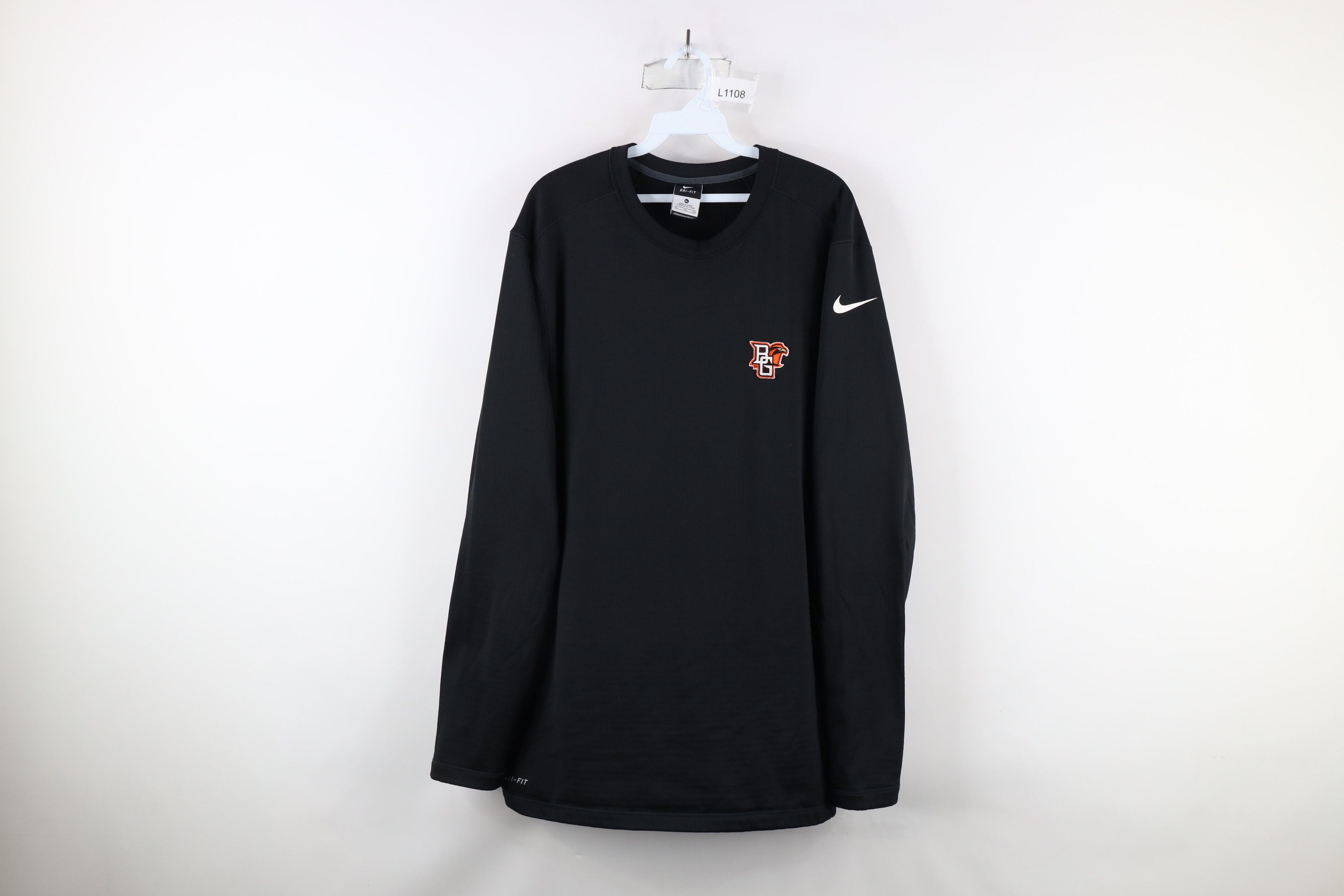 Nike × Vintage Nike Green State University Football Lined Sweatshirt Size US XL / EU 56 / 4 - 1 Thumbnail