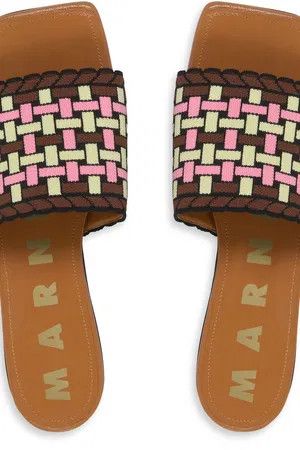 Marni o1w1db10125 Jacquard Sandals in Multicolor Size US 6 / IT 36 - 2 Thumbnail