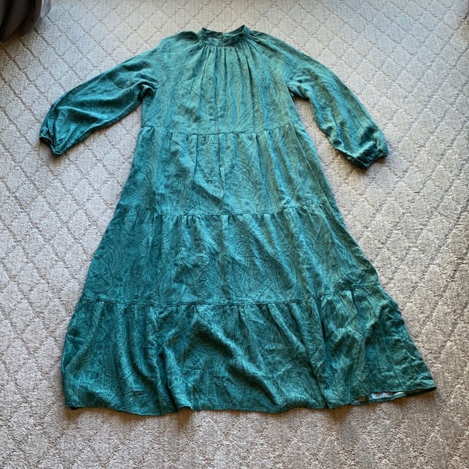 Other A New Day green black paisley pockets dress cottage core Size S / US 4 / IT 40 - 1 Thumbnail