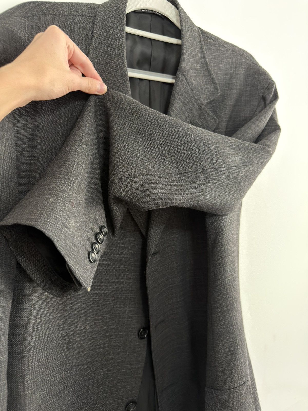 Canali Canali Proposta Blazer Grey Loro Piana Wool, Made in Italy Size 54R - 5 Thumbnail