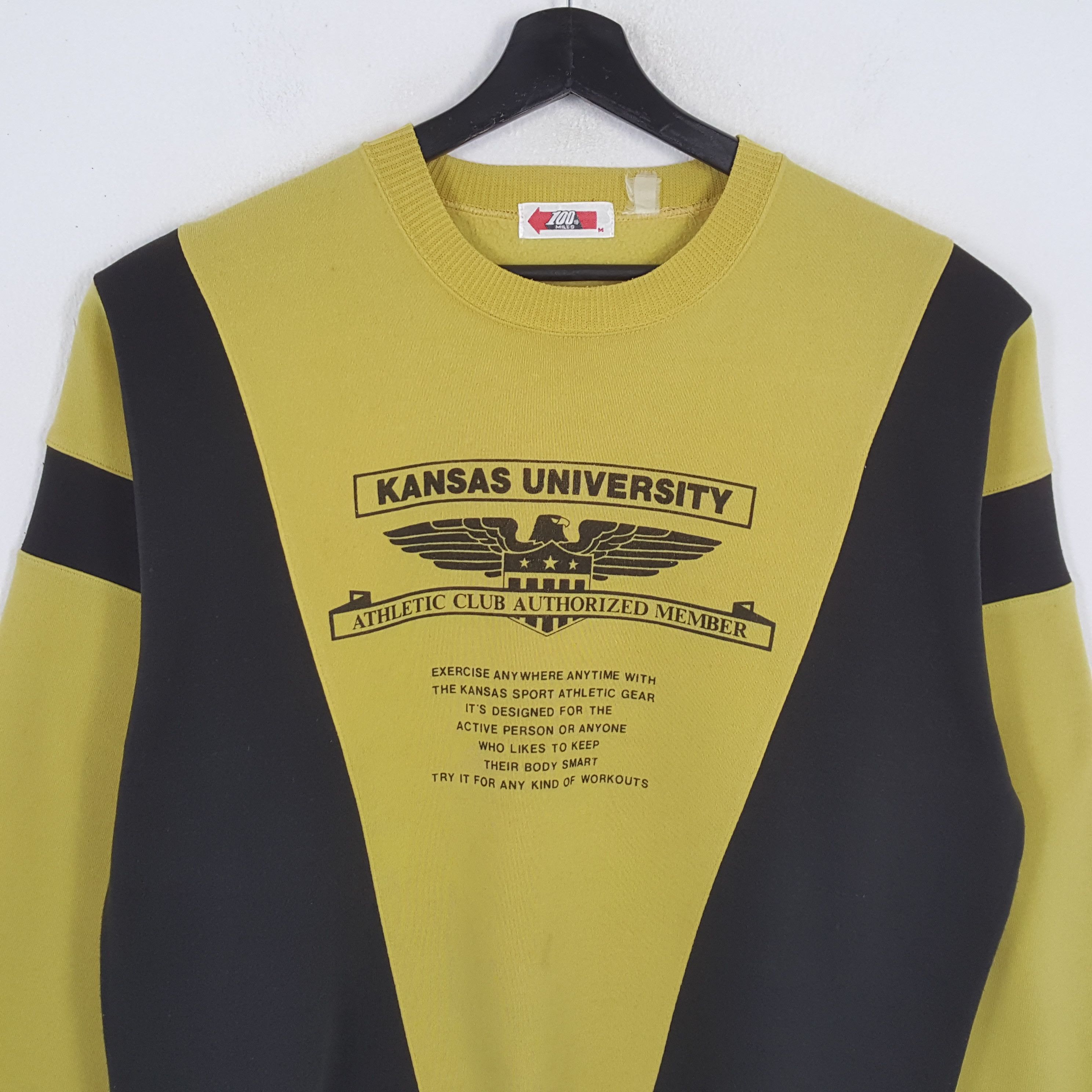 Vintage KANSAS UNIVERSITY Athletic Club Nice Design Sweatshirt Size US M / EU 48-50 / 2 - 2 Thumbnail