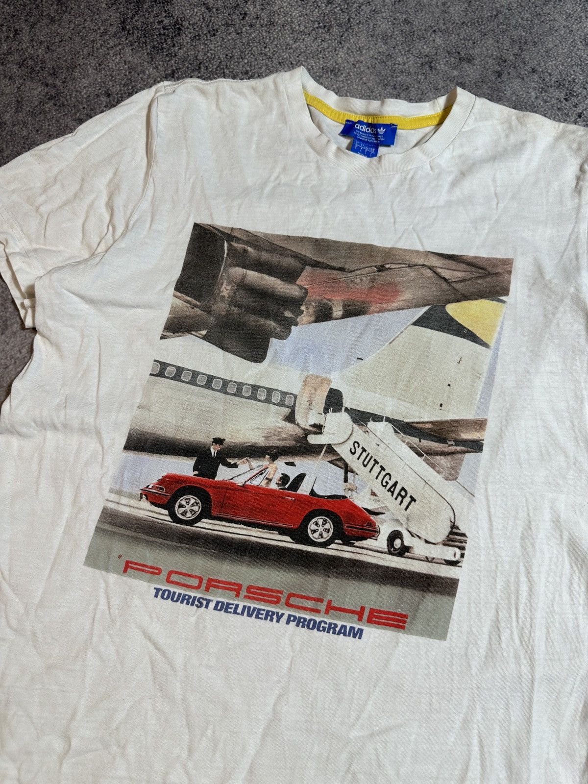 Adidas × Porsche Design Adidas Porsche Logo T-shirt Streetwear Style Rare USA L Size US L / EU 52-54 / 3 - 2 Thumbnail