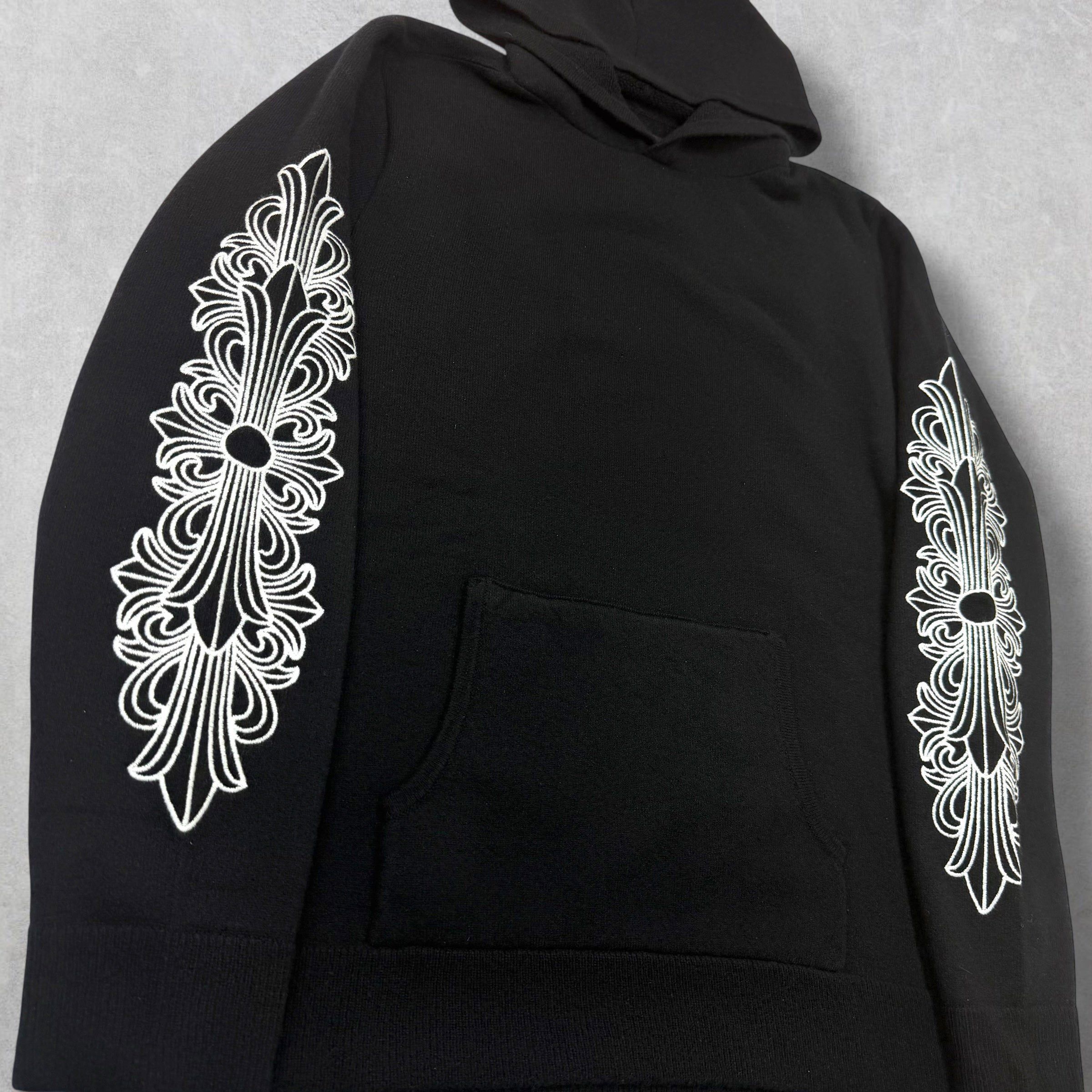 Chrome Hearts Chrome Hearts Floral Sleeve Cashmere Hoodie L Size US L / EU 52-54 / 3 - 3 Thumbnail