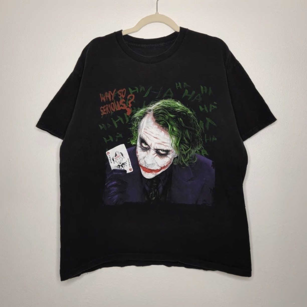 Vintage VINTAGE Batman Promo Shirt The Joker Why So Serious Heath Ledger Black Shirt Unisex Adults L Size US L / EU 52-54 / 3 - 2 Thumbnail