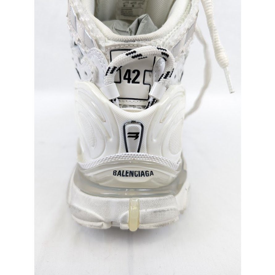 Balenciaga o1rshd1 Hightop Monocolor Runner Sneakers in White Size US 9 / EU 42 - 14 Thumbnail