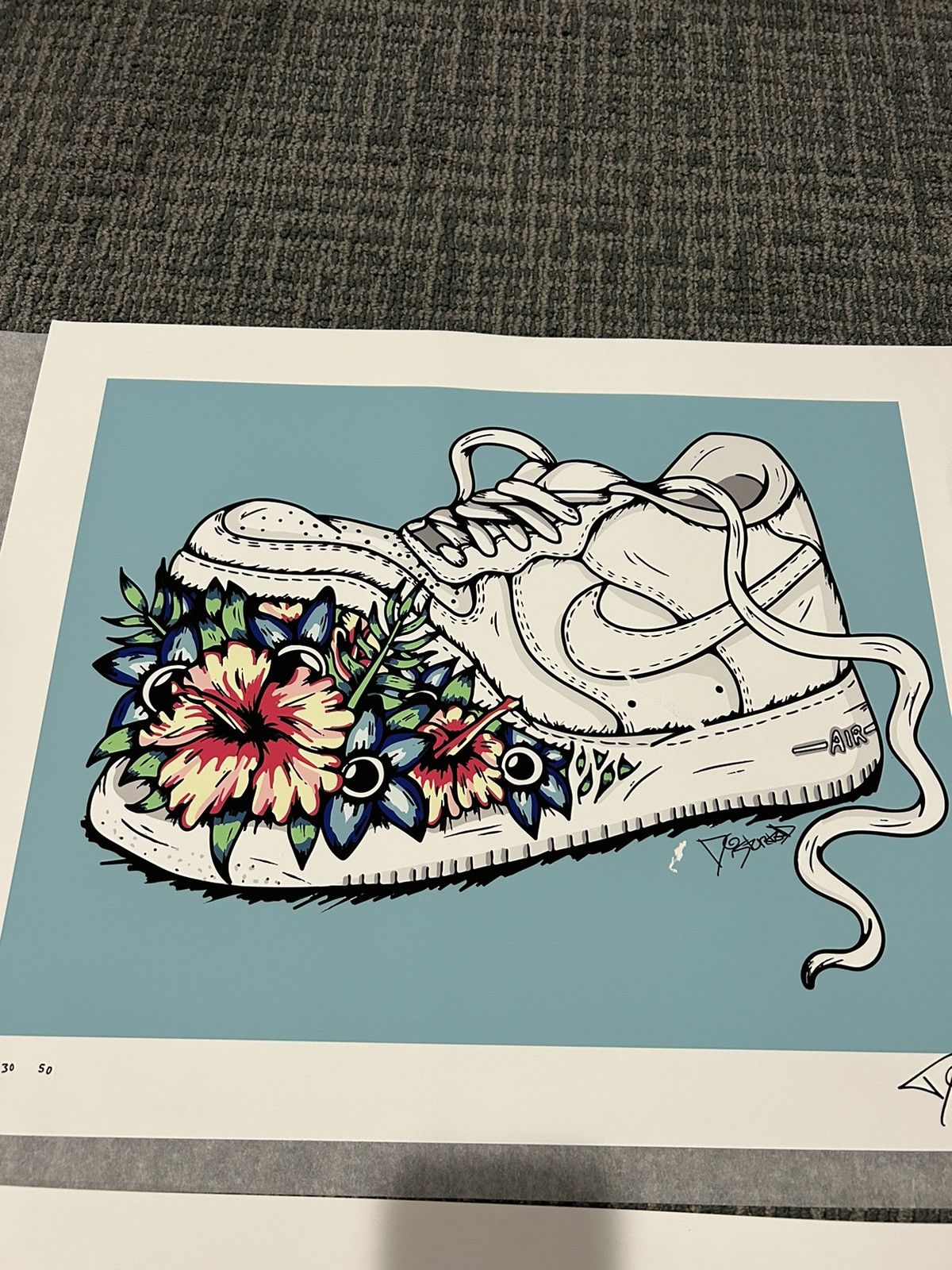 Nike Distortedd Tropical Nike Fine Art Print Size ONE SIZE - 1 Thumbnail