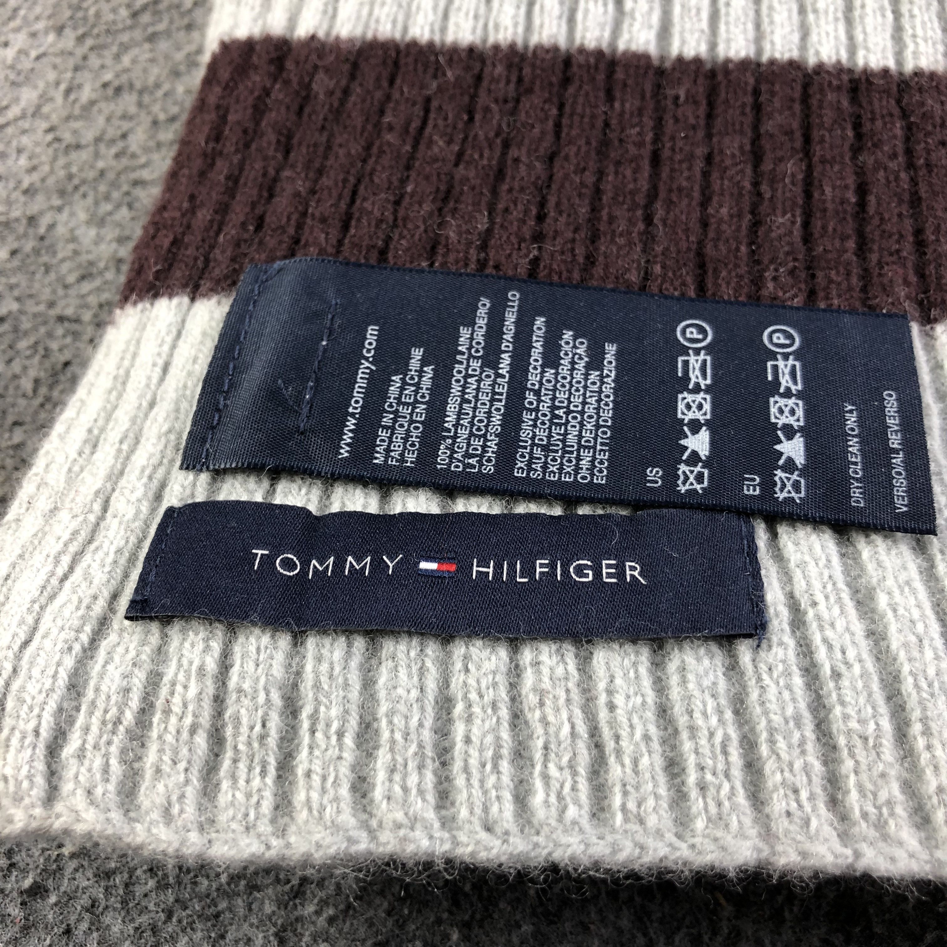 Tommy Hilfiger Tommy Hilfiger Pleated Wool Scarf Muffler V1061 Size ONE SIZE - 5 Thumbnail