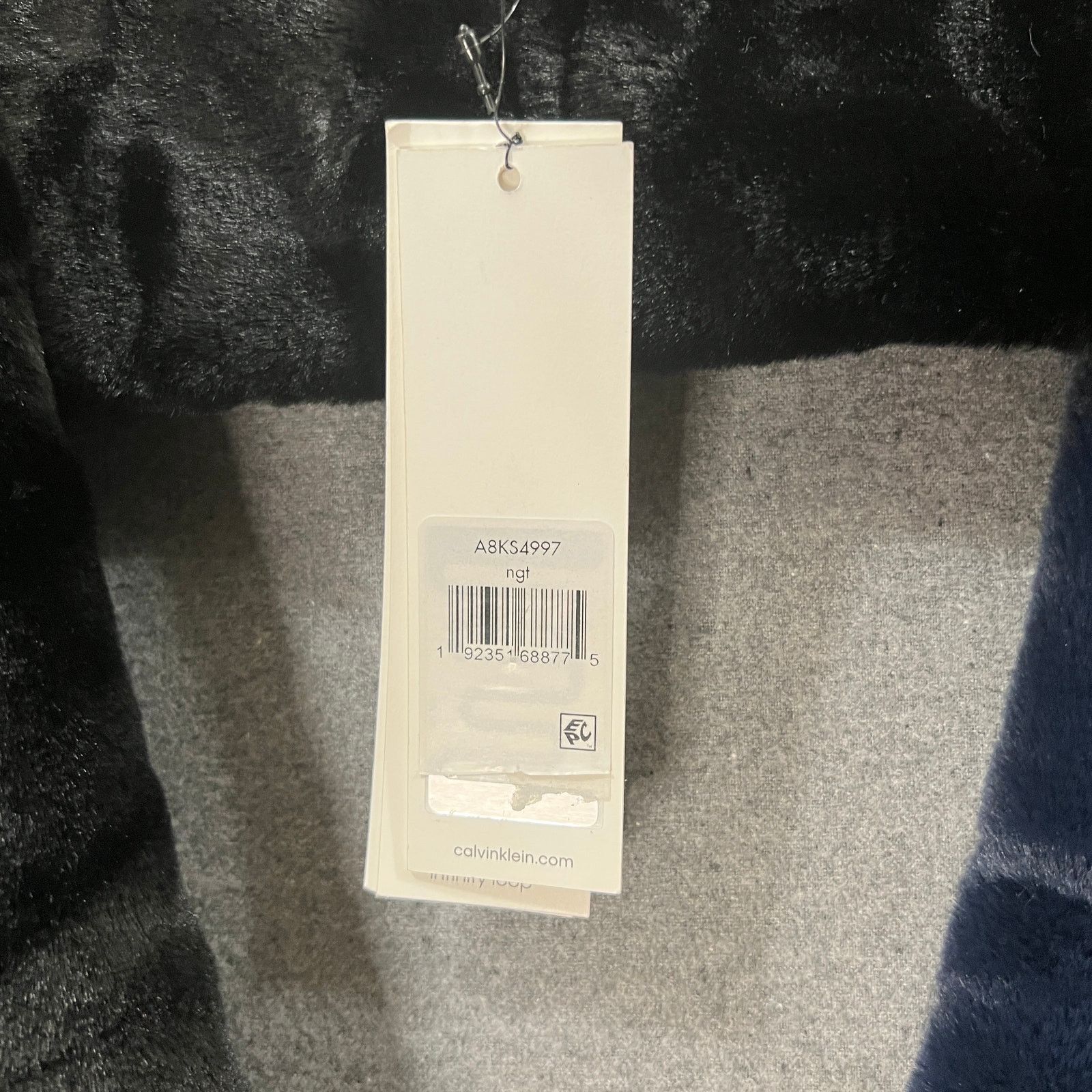 Calvin Klein Calvin Klein Women's Scarves Faux Fur Black and Dark Blue Size ONE SIZE - 4 Thumbnail