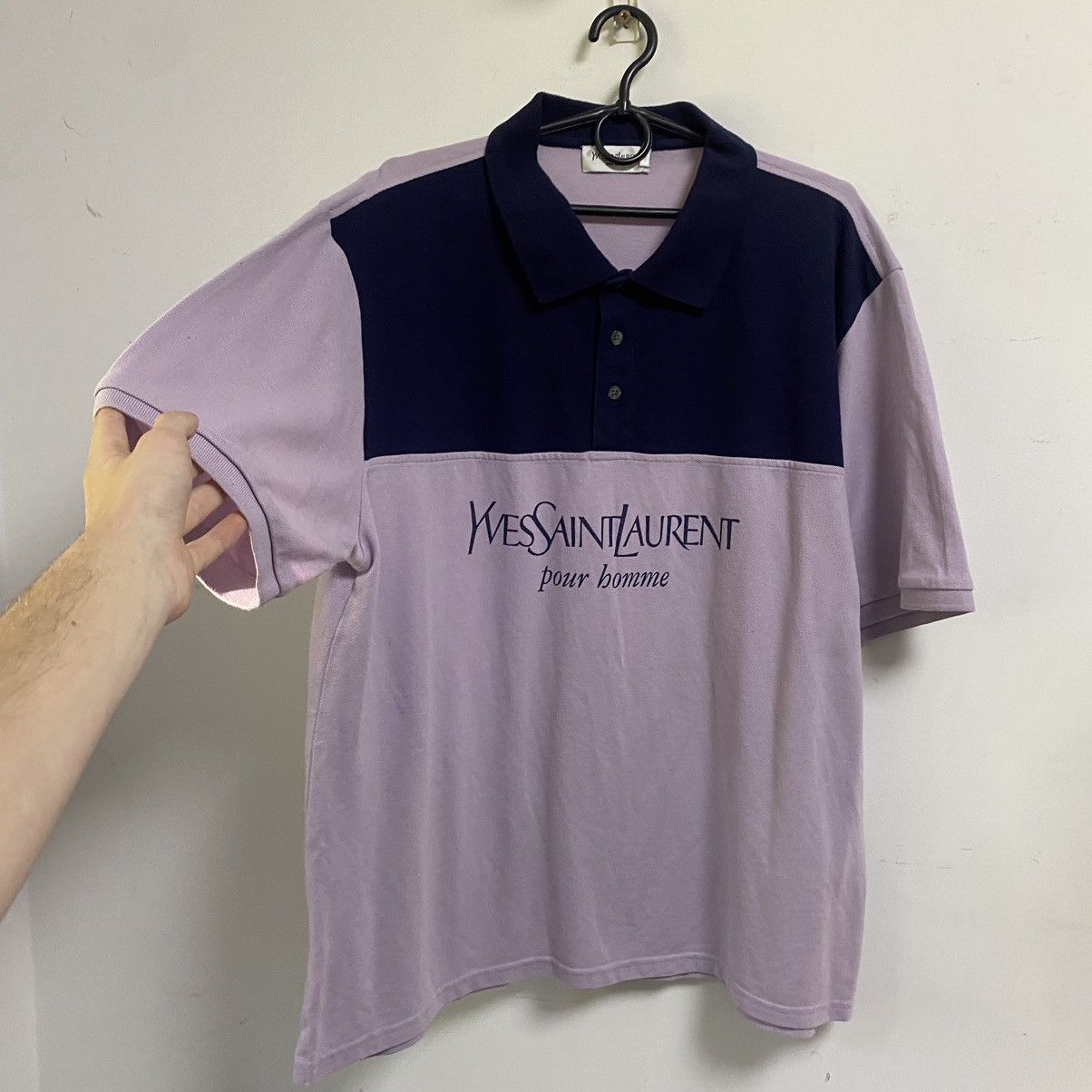 Yves Saint Laurent Yves Saint Laurent Polo shirt Big Logo Y2k vintage Size US XL / EU 56 / 4 - 3 Thumbnail