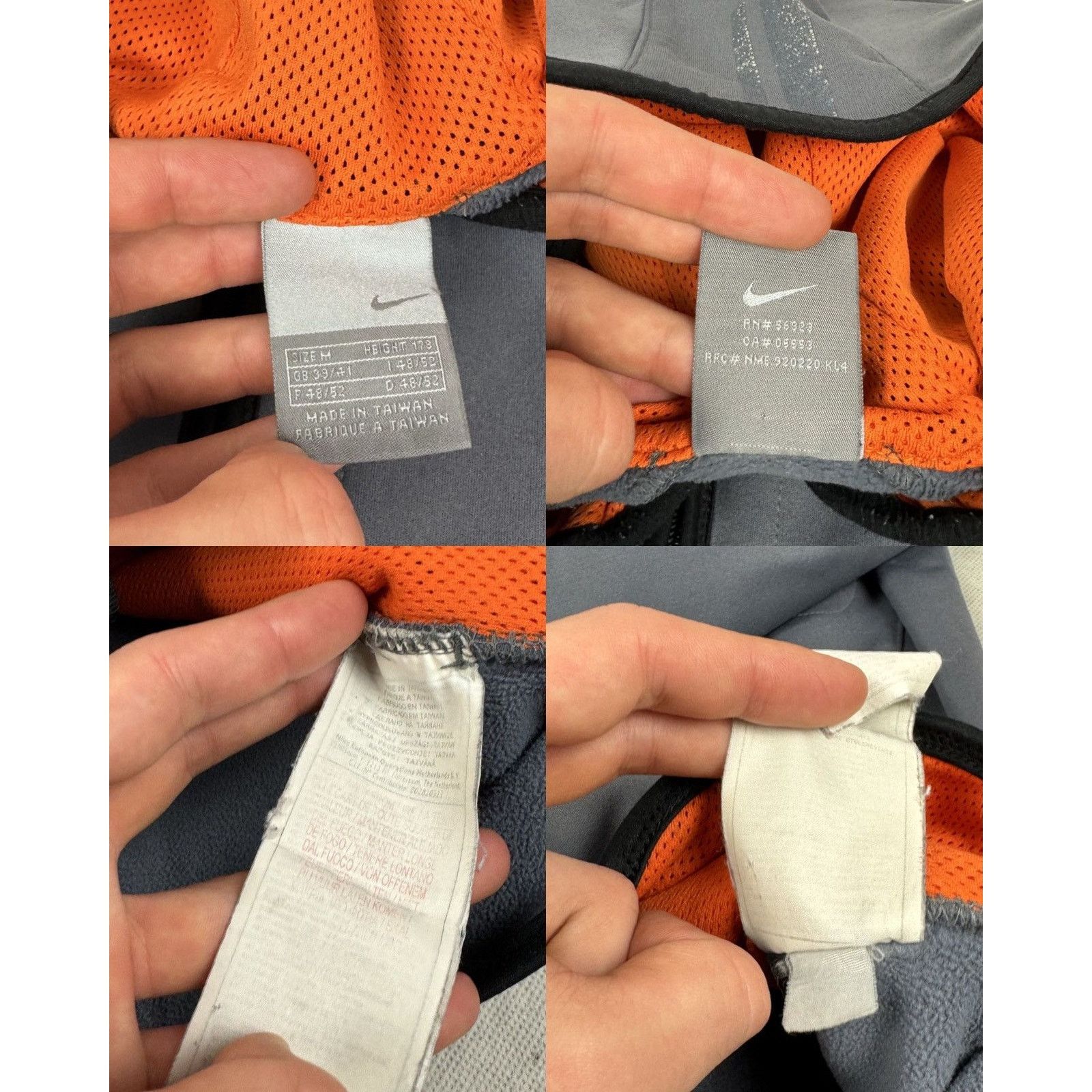 Japanese Brand × Nike Nike Mens Charcoal Gray Long Sleeve Full Zip Hoodie Medium Size US M / EU 48-50 / 2 - 2 Thumbnail