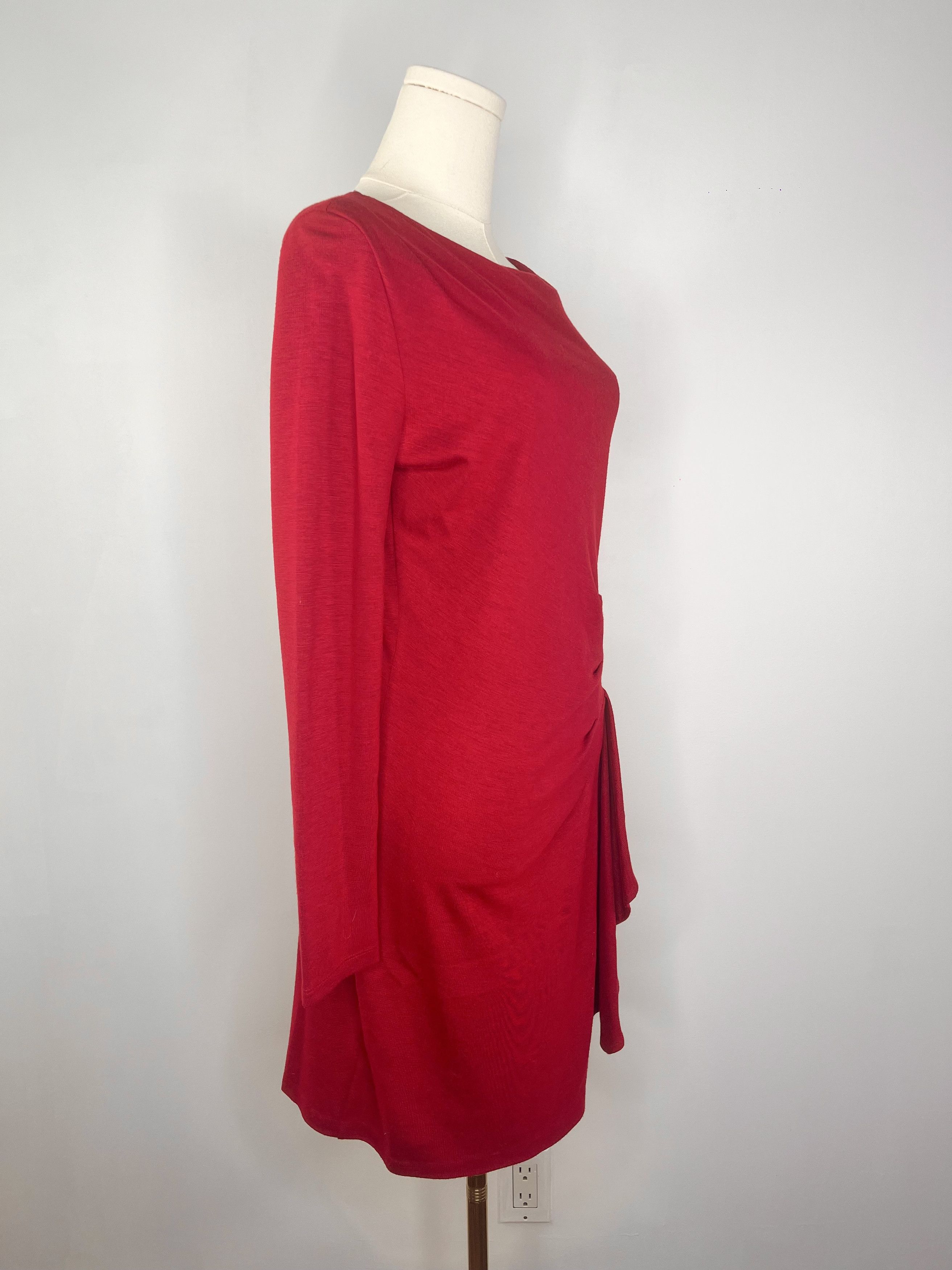 Vintage Ronen Chen - Red Long Sleeve Bodycon Dress Size M / US 6-8 / IT 42-44 - 4 Thumbnail