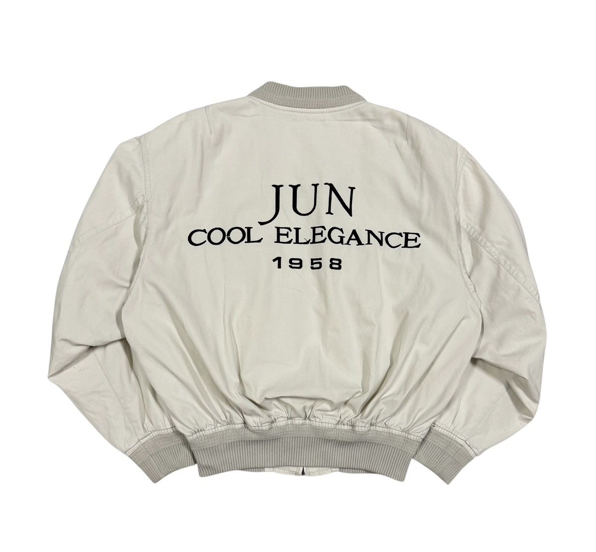 If Six Was Nine Vtg🔥Jun Men Designer Embroidery *JUN COOL ELEGANCE*Bomber Size US M / EU 48-50 / 2 - 1 Thumbnail