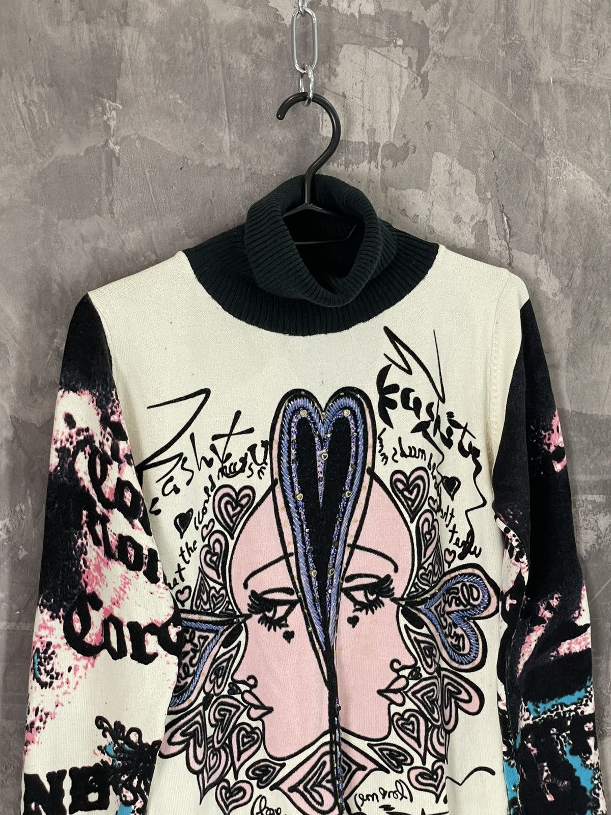 Hysteric Glamour Y2K Avant Garde Coloured Knit Glamour Sweater Size M / US 6-8 / IT 42-44 - 6 Thumbnail