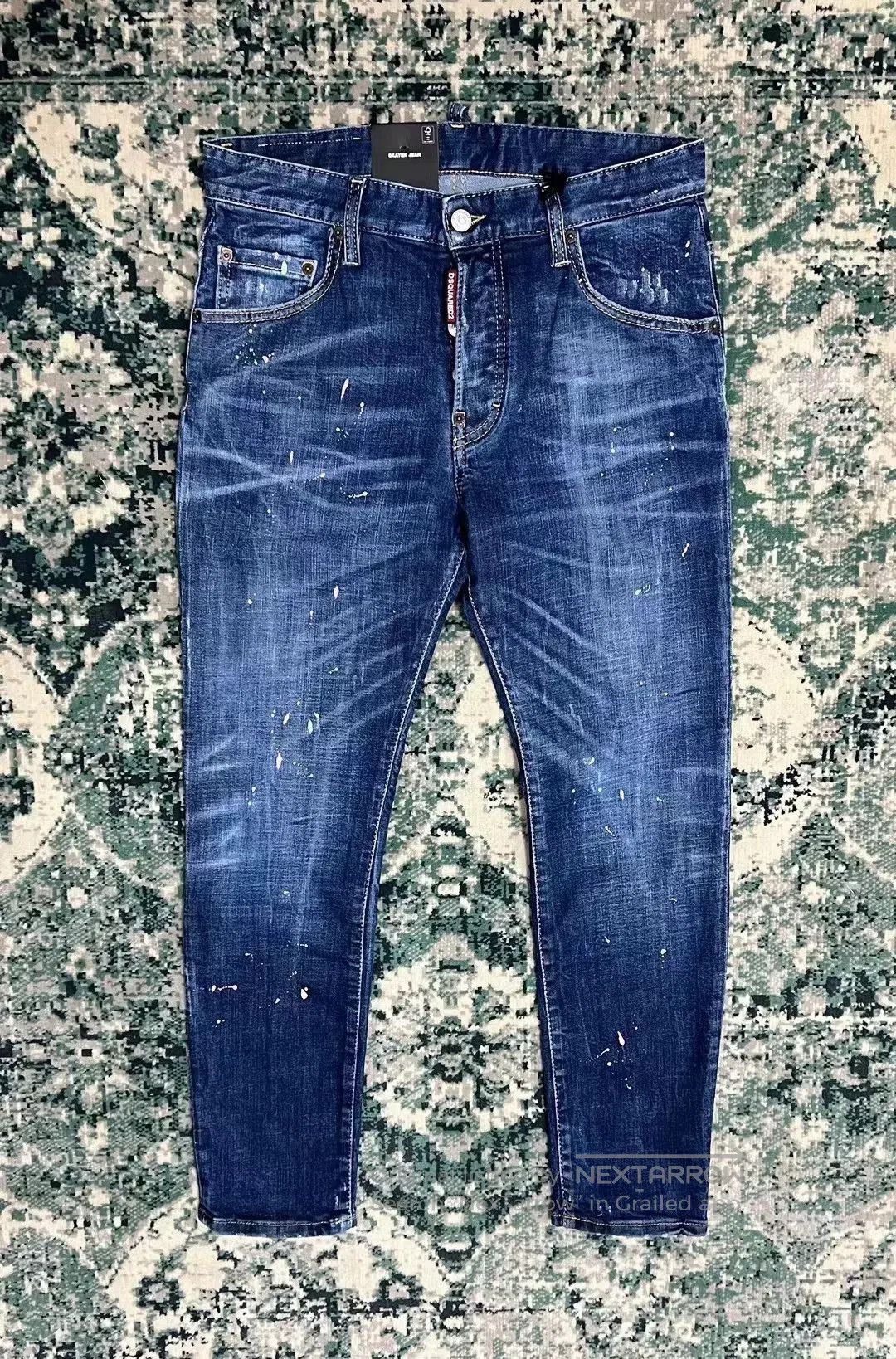 Dsquared2 new dsquared2 blue washed denim skater pants. Size US 44 / EU 60 - 1 Thumbnail